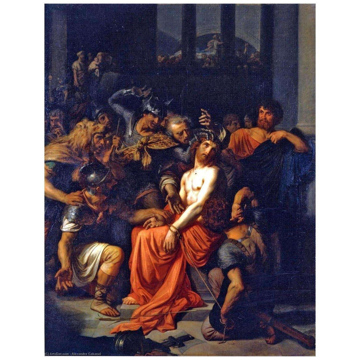  Alexandre Cabanel. Christ et les juges. 1845. ?cole nationale des Beaux-Arts, Paris