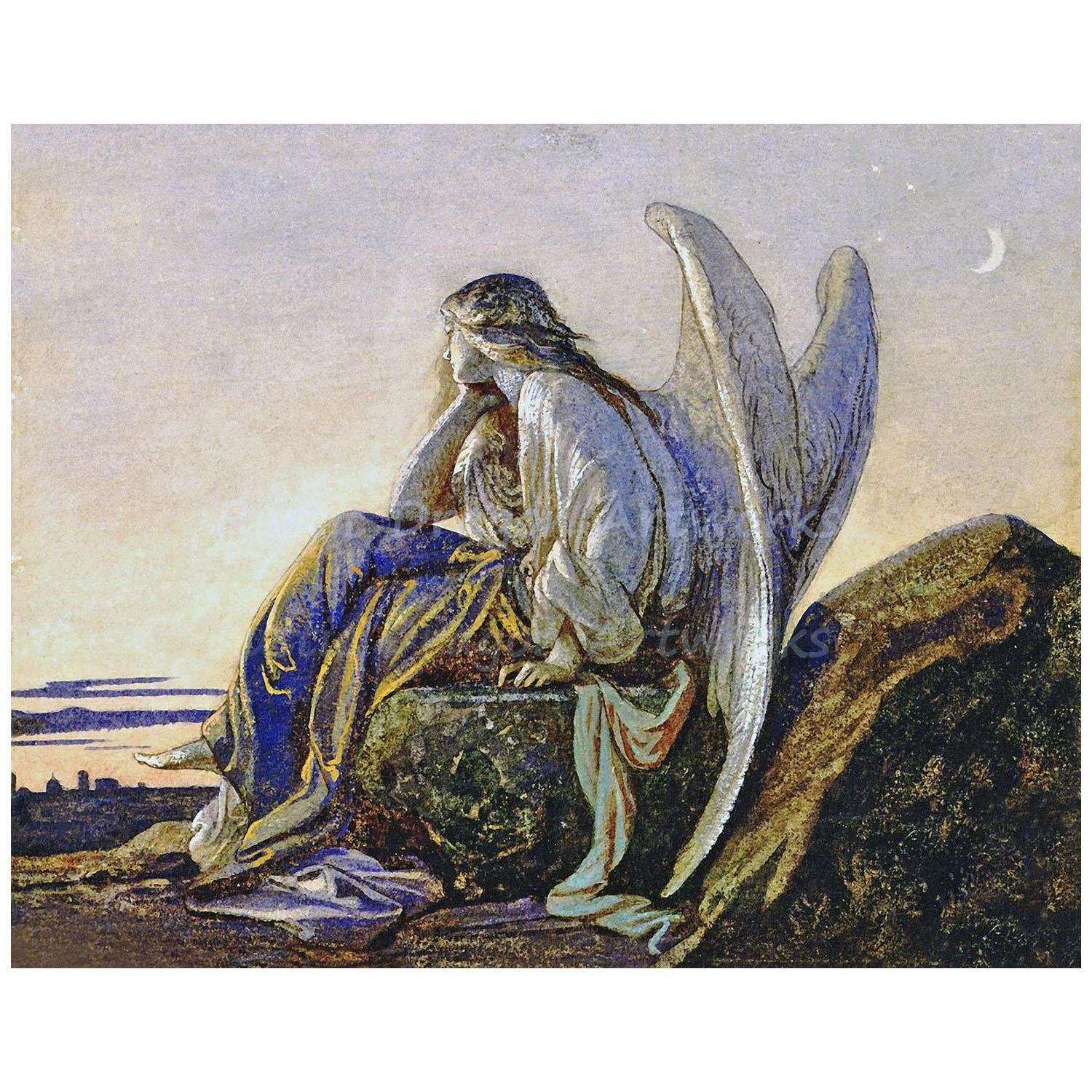  Alexandre Cabanel. L'Ange du soir. 1848. Musee Fabre Montpellier