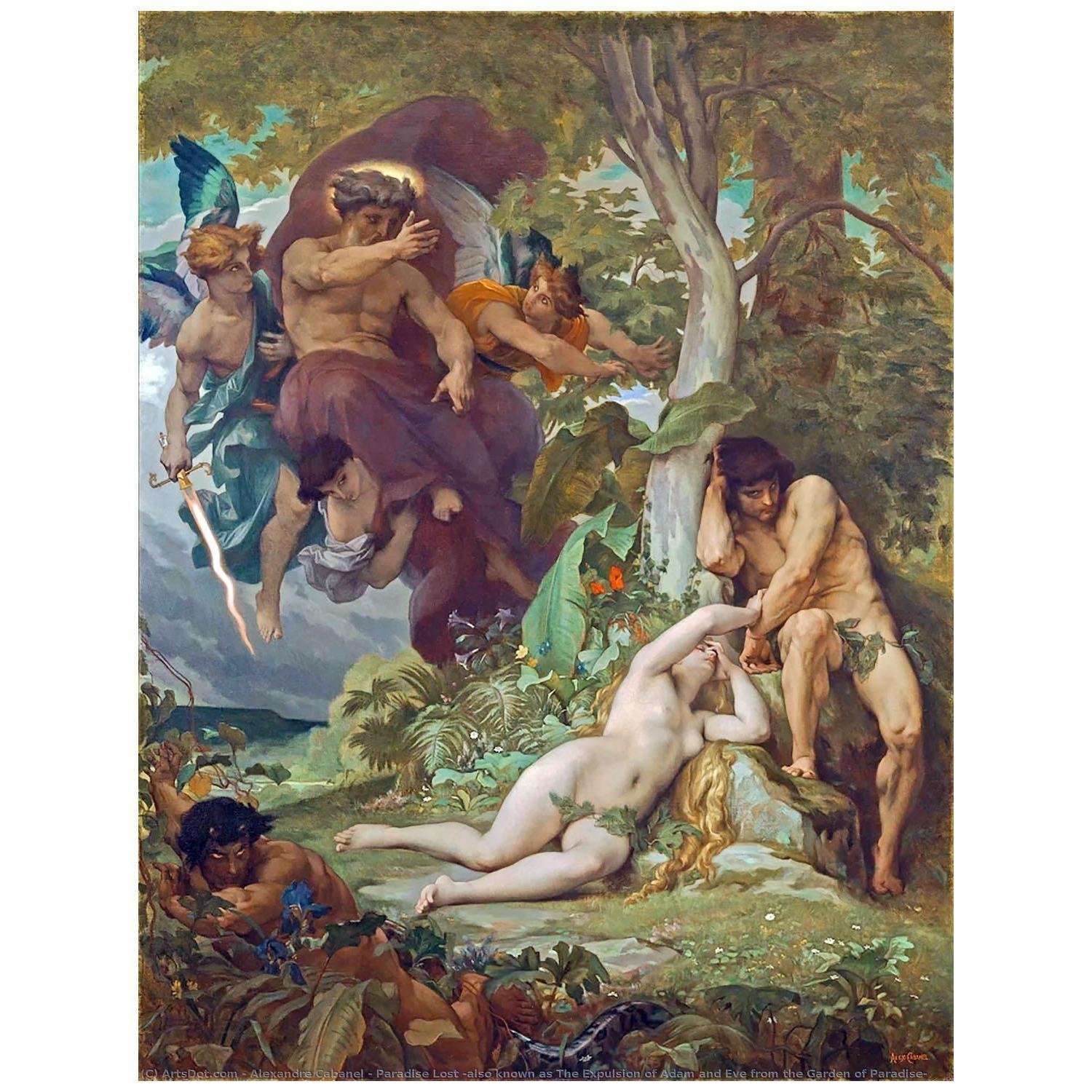  Alexandre Cabanel. Paradis Perdu. 1867. Musee d;Orsay Paris