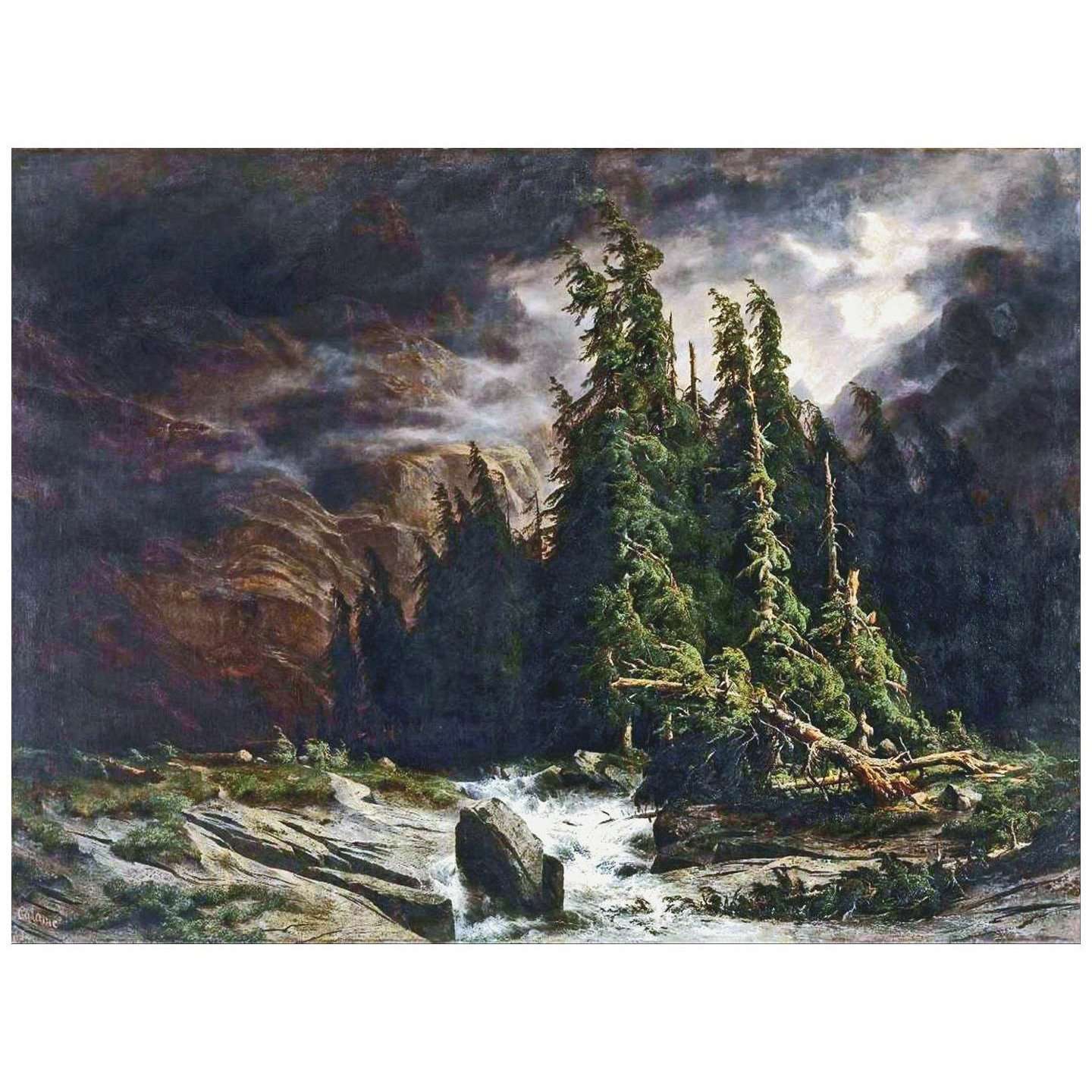  Alexandre Calame. Orage sur la Handeck. 1839. Mus?e d'art et d'histoire, Gen?ve