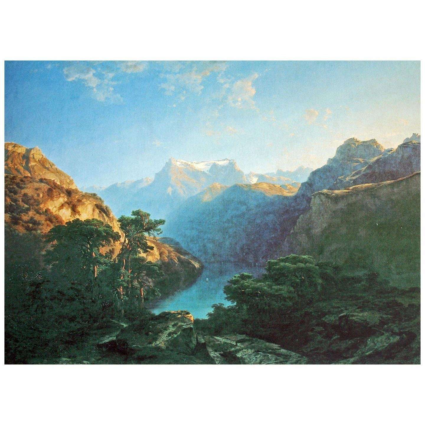  Alexandre Calame. Au bord du lac d'Uri. 1849. Kunstmuseum Basel