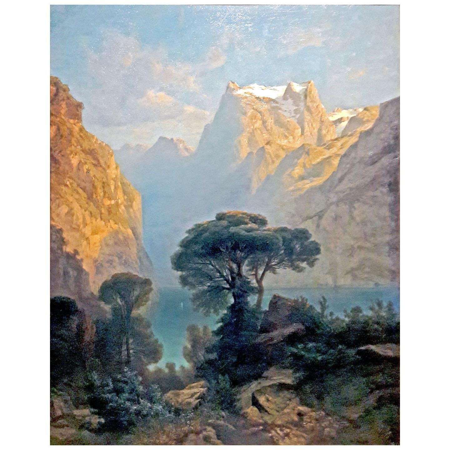  Alexandre Calame. Lac des Quatre Cantons. 1850. Muzeum Narodowe w Warszawie