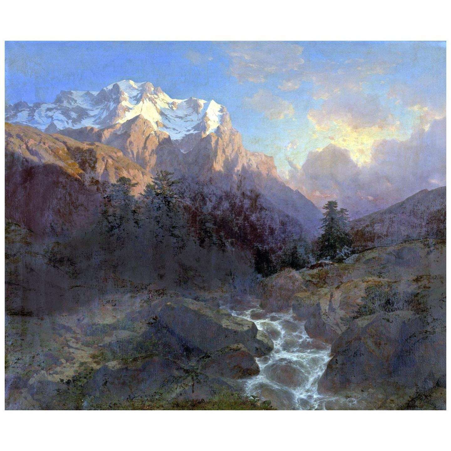  Alexandre Calame. Le Wetterhorn. 1850. KMSKA Antwerpen
