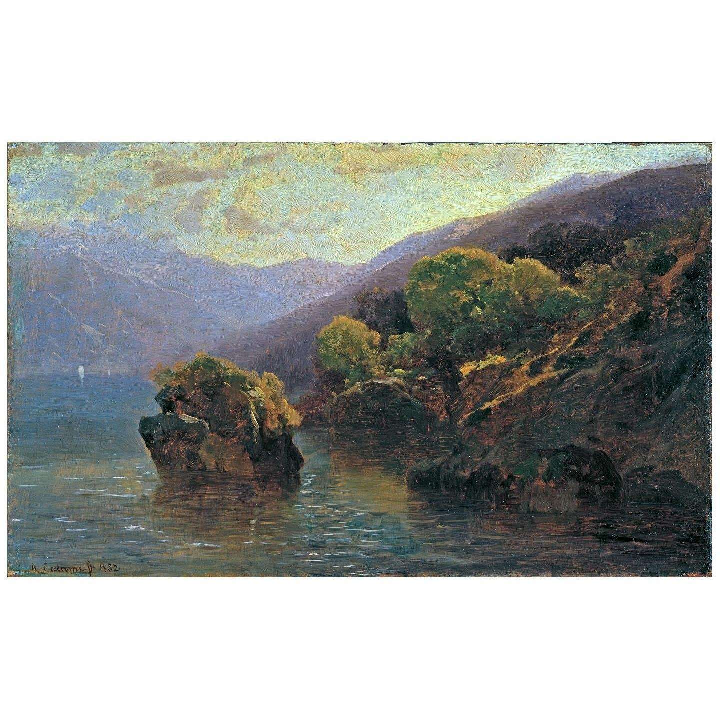  Alexandre Calame. Partie du lac L?man. 1852. Belvedere Wien