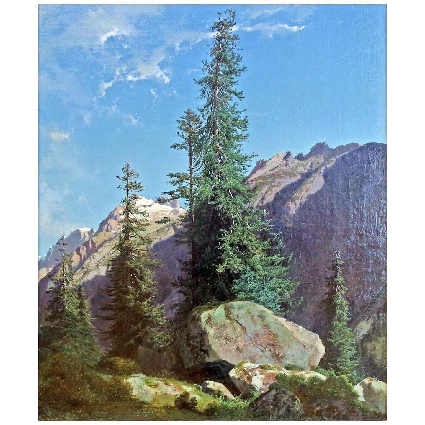  Alexandre Calame. Sapins au Handeck. 1854. Kunstmuseum Winterthur
