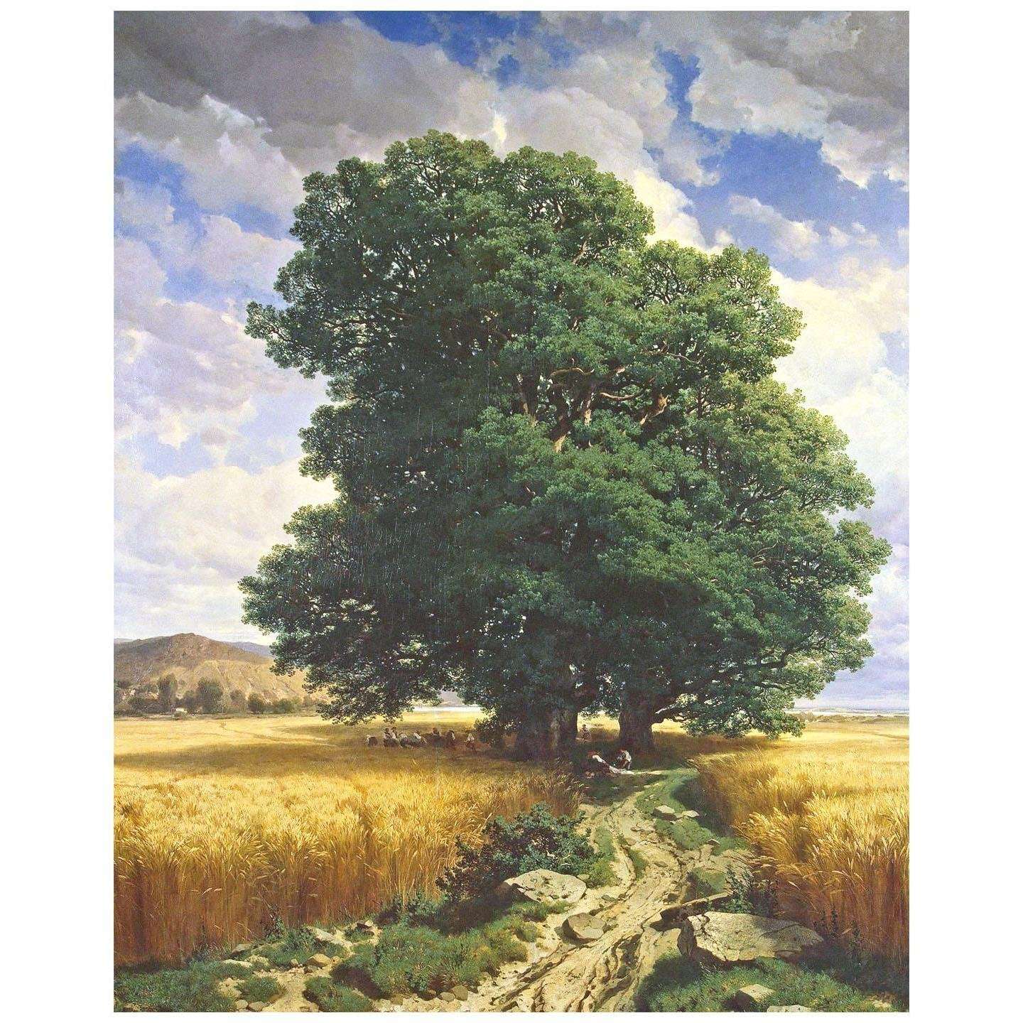  Alexandre Calame. Paysage avec des ch?nes. 1859. Mus?e de l'Ermitage