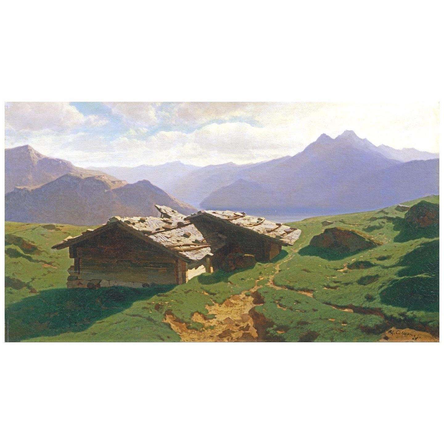  Alexandre Calame. Chalets ? Rigi. 1861. National Gallery London