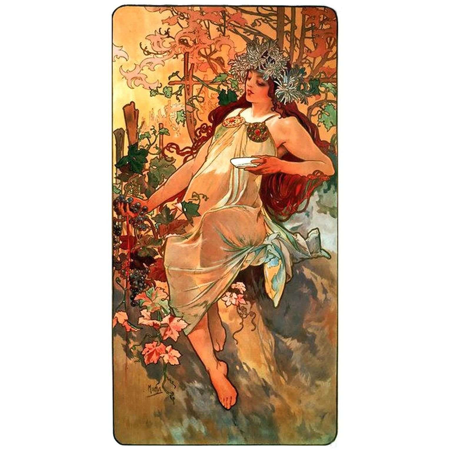  Alfons Mucha. Autumn. 1896. Color lithograph