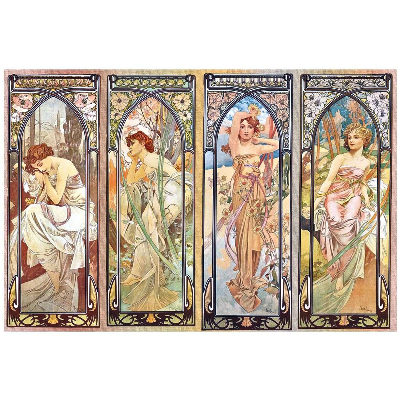  Alfons Mucha. Les Heures du Jour. 1899. Royal Museum Brussels