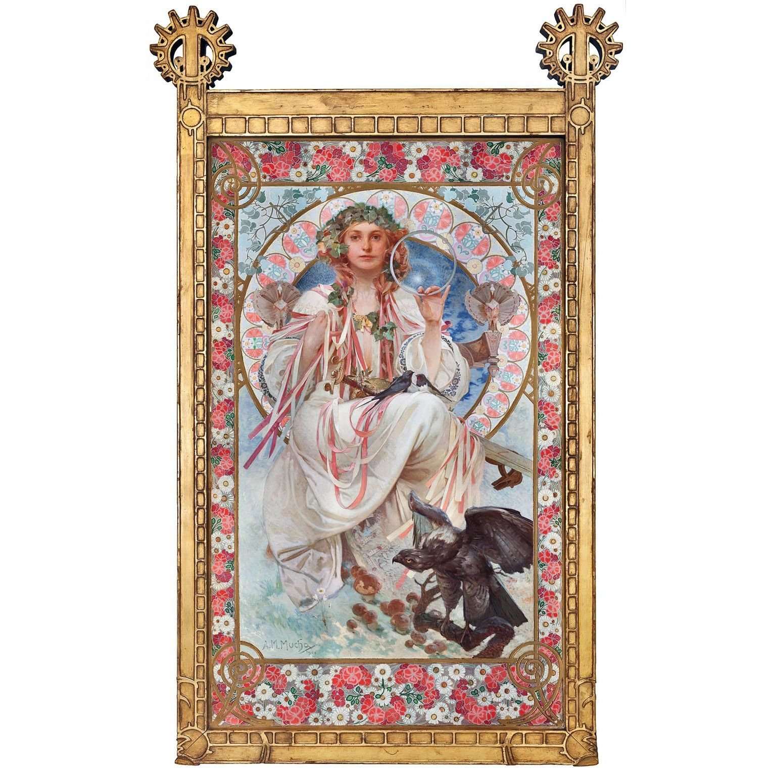  Alfons Mucha. Josephine Crane-Bradley. 1908. National Gallery Prague