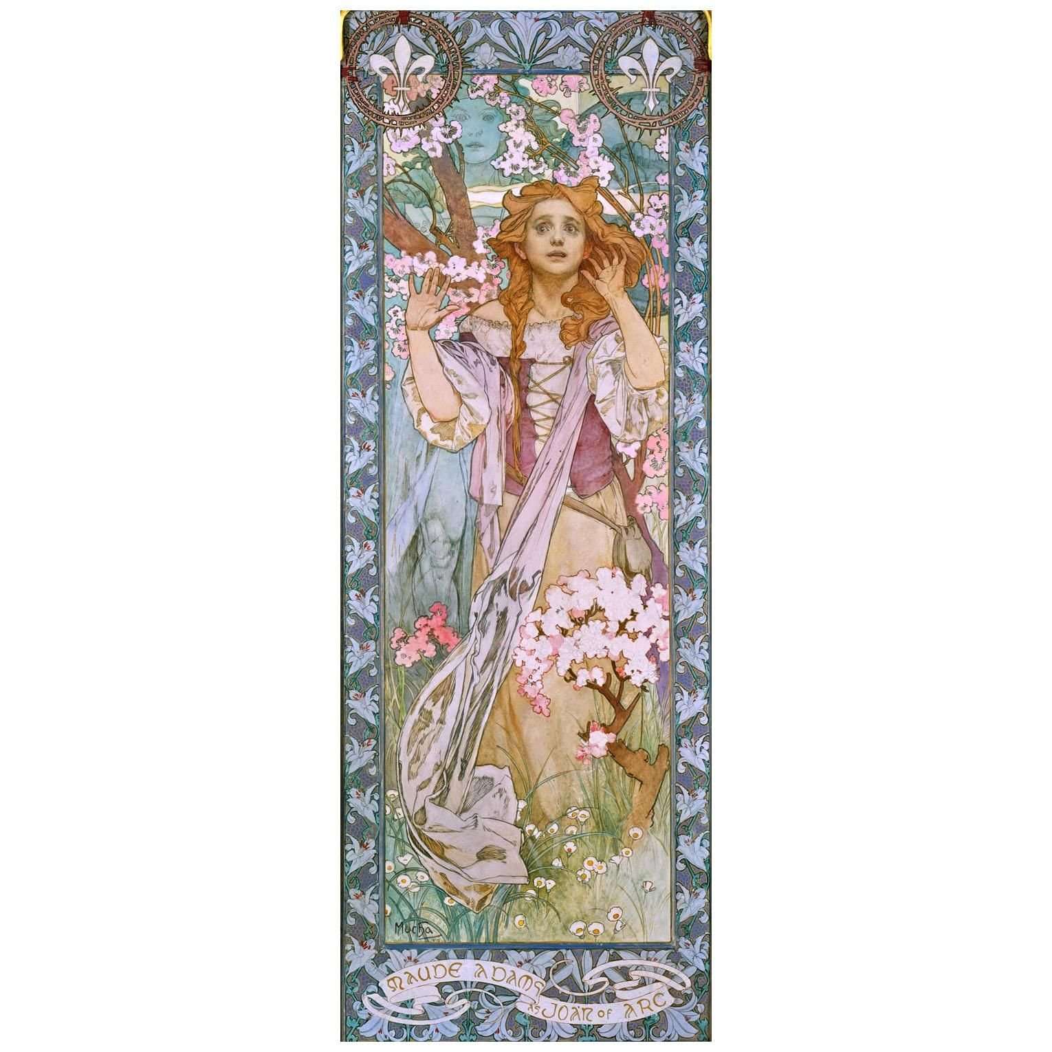 Alfons Mucha. Maude Adams as Jeanne dArc. 1909. Metropolitan Museum NY