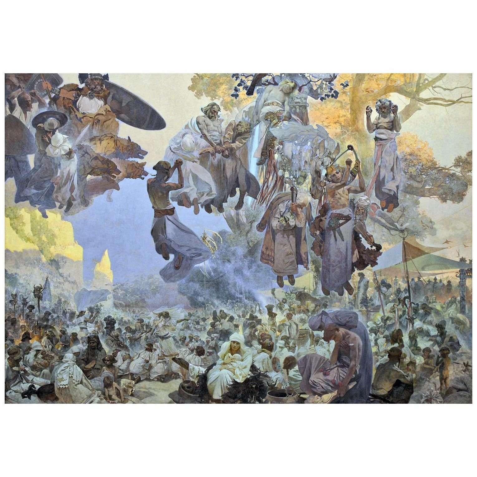  Alfons Mucha. The Celebration of Svantovit. 1912. Z?mek Moravsky Krumlov