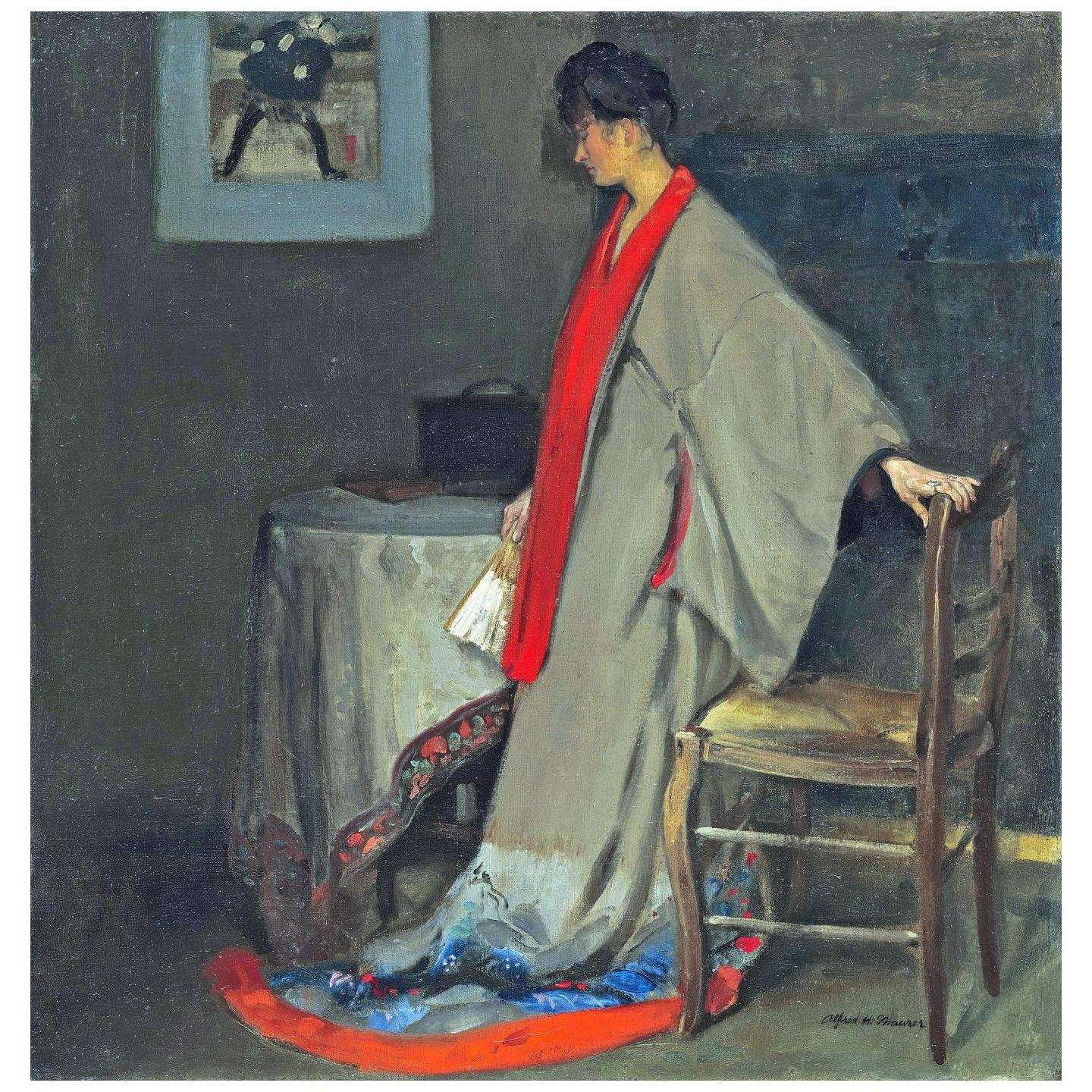  Alfred Maurer. Young Woman in Kimono. 1901. NGA Washington