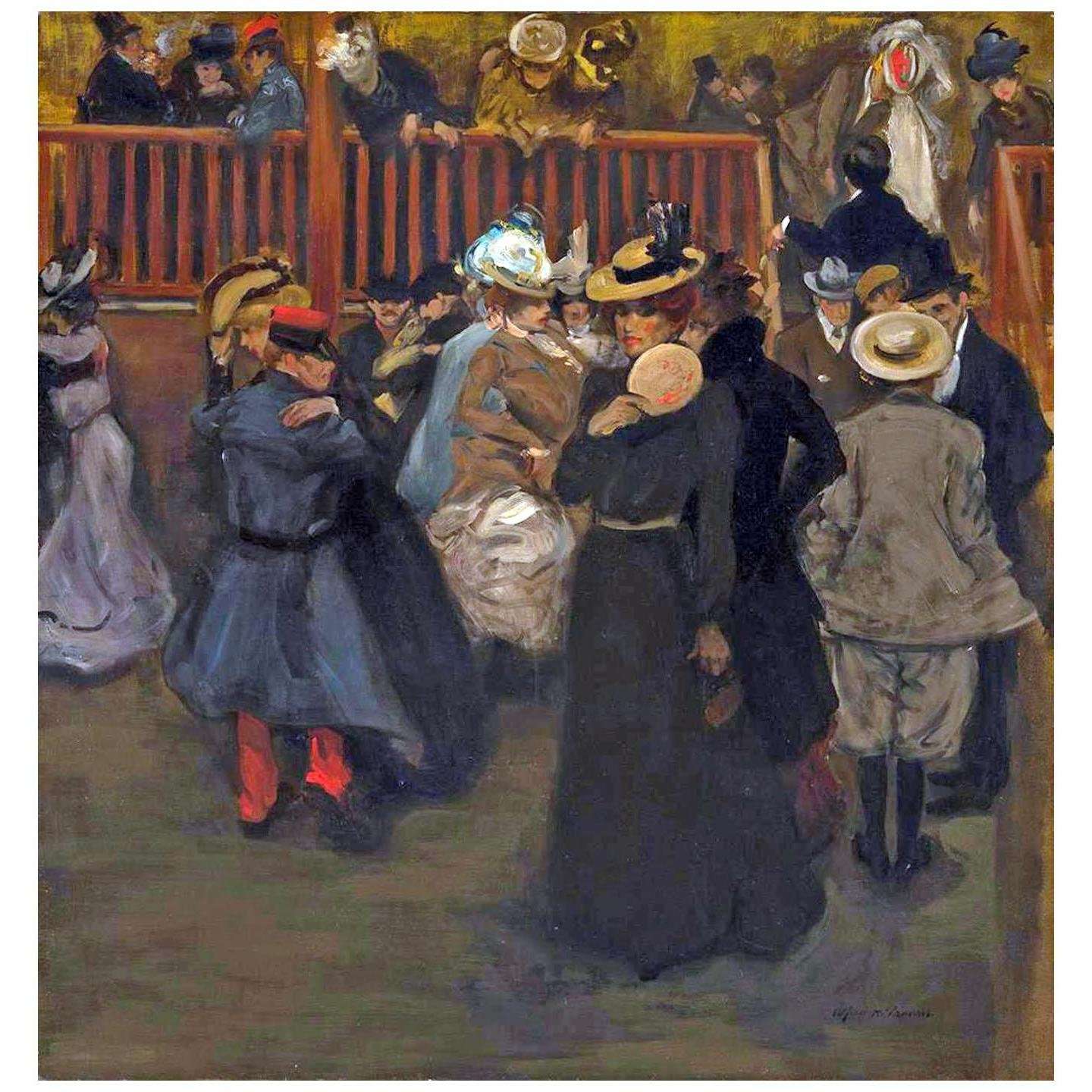  Alfred Maurer. Caf? Scene. 1904. Crystal Bridges Museum Bentonville