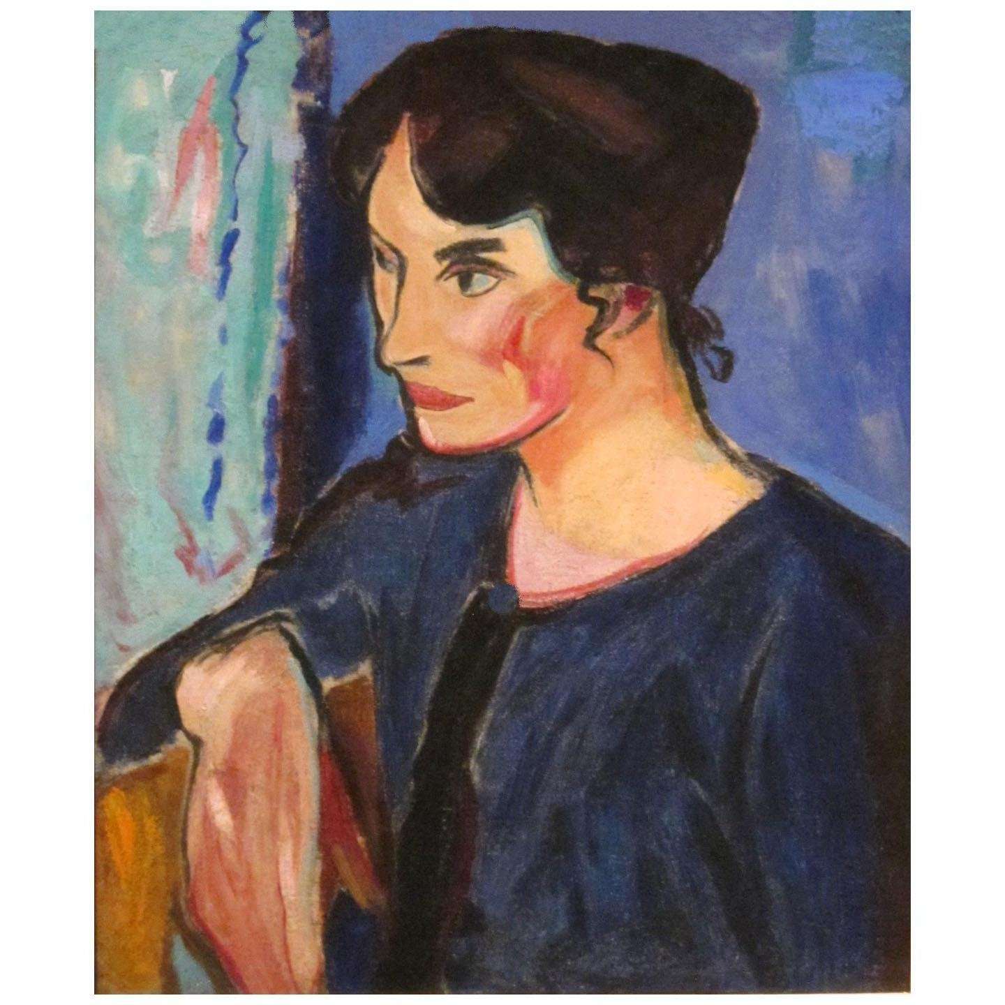  Alfred Maurer. Portrait of Woman. 1908. Honolulu Museum of Art