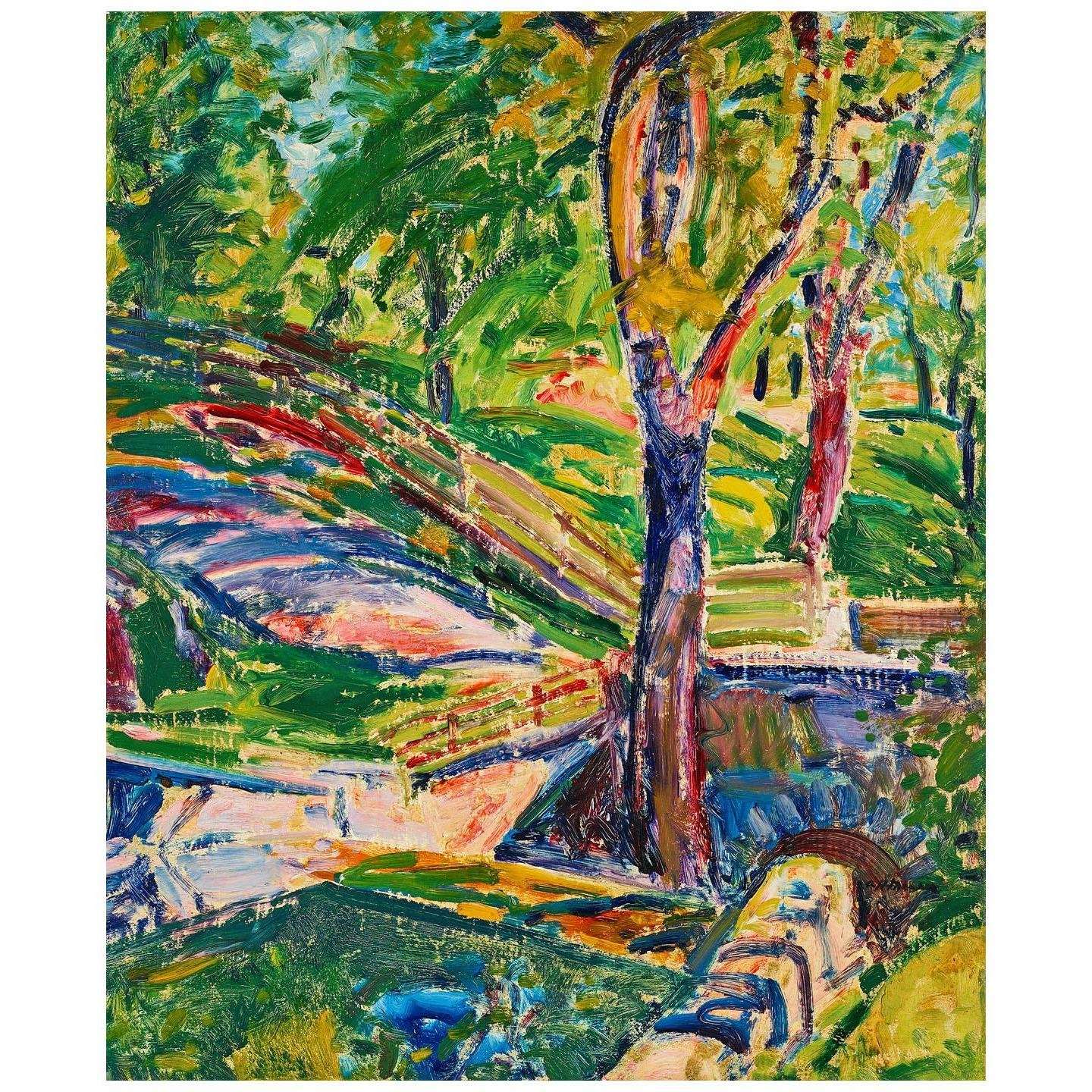  Alfred Maurer. Fenced Landscape. 1915. Private collection