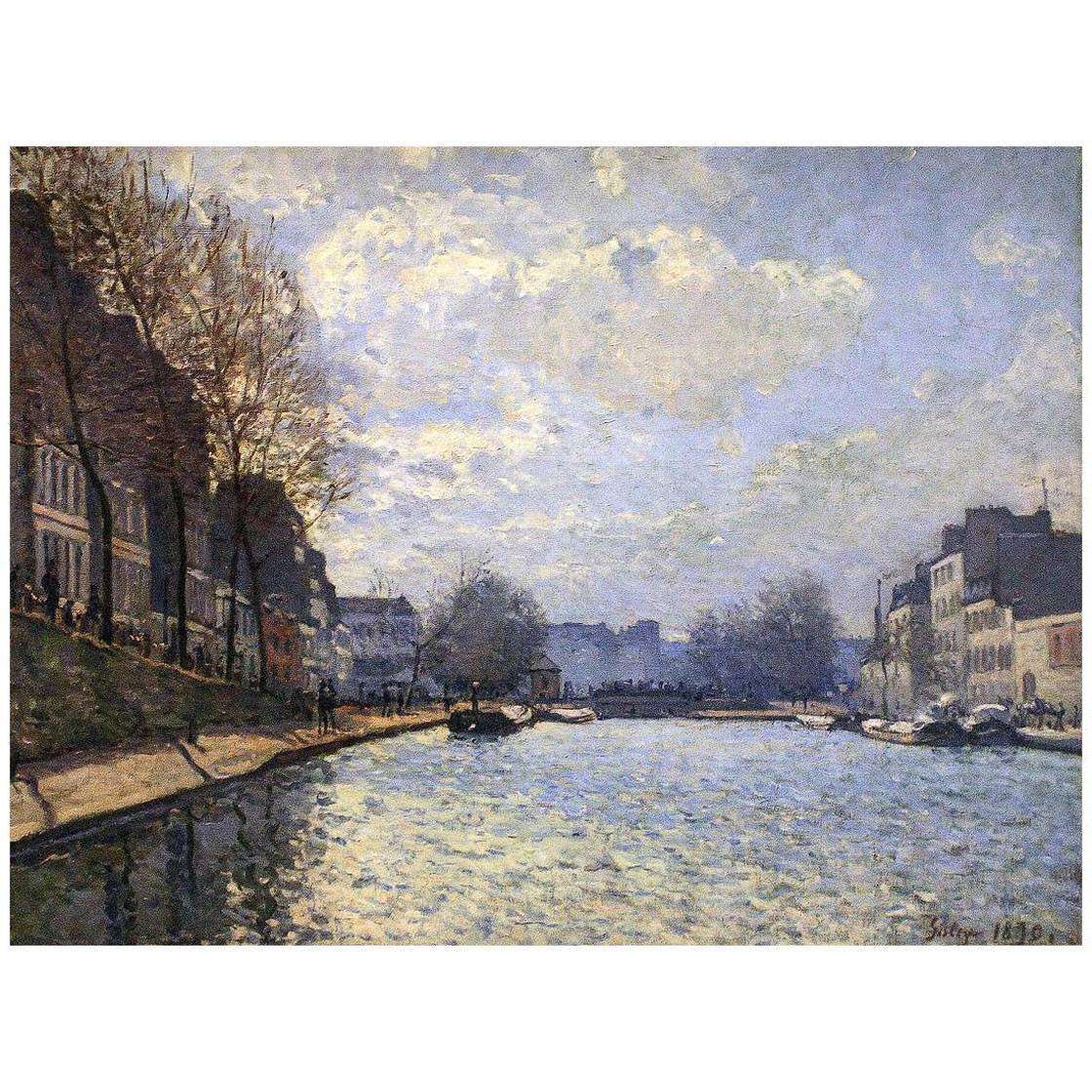  Alfred Sisley. St Martin Canal. 1870. Musee dOrsay