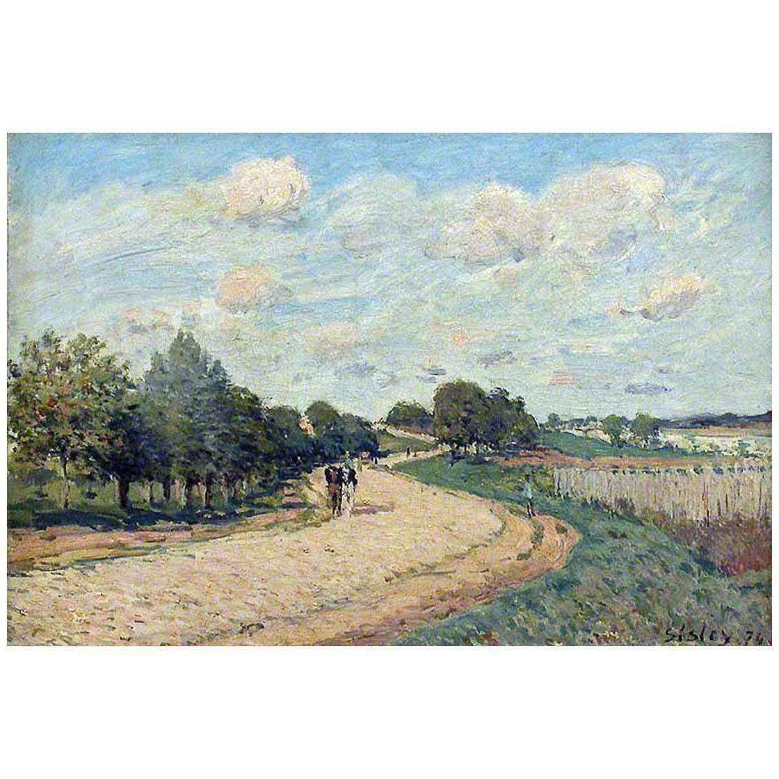  Alfred Sisley. Route de Nantes. 1874. Louvre