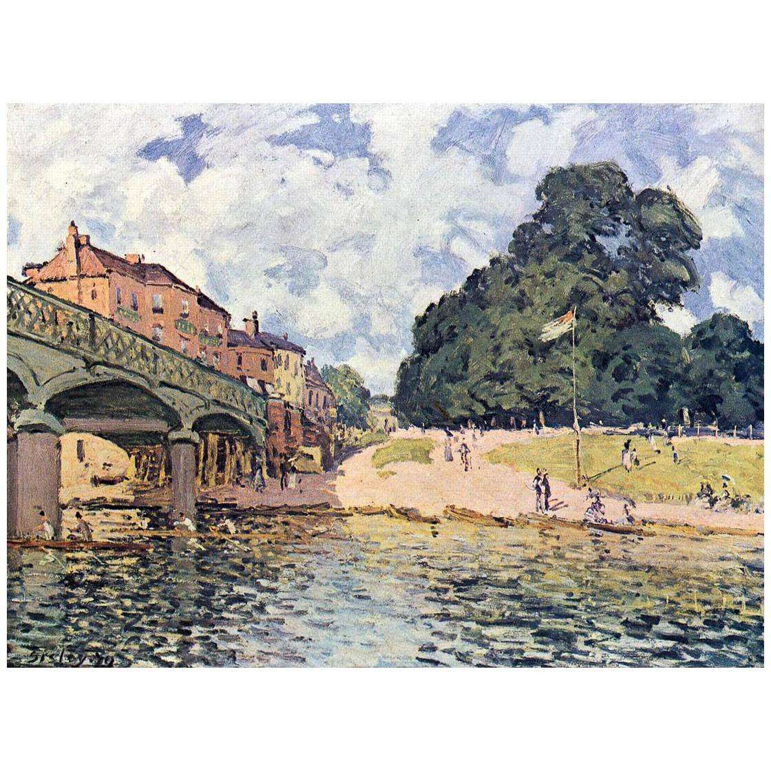  Alfred Sisley. Le pont de Hampton Court. 1874. Wallraf-Richartz Museum, Cologne