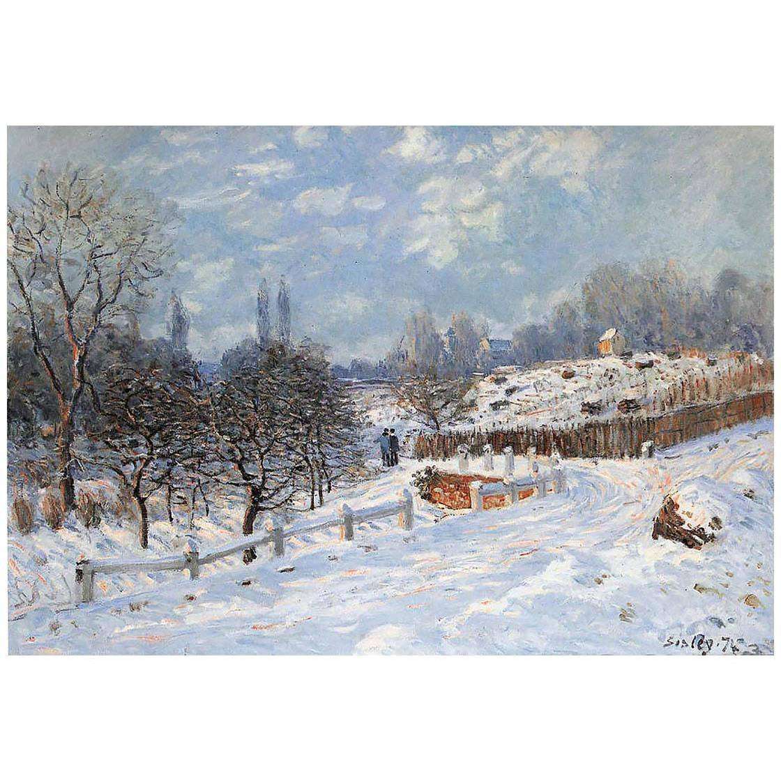  Alfred Sisley. Niege a Louveciennes. 1874. Museum Barberini