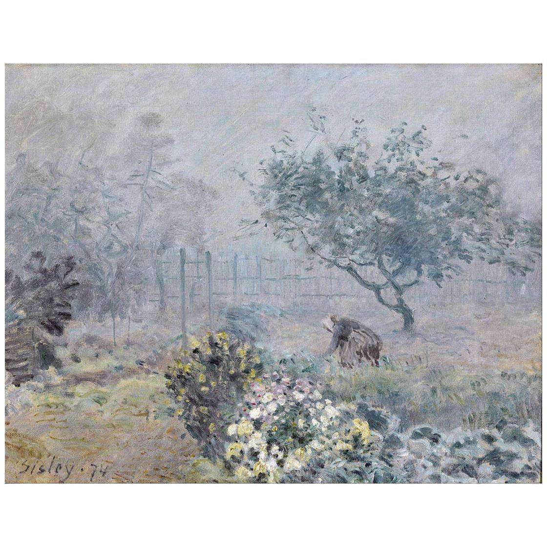  Alfred Sisley. Le Brouillard. Voisins. 1874. Musee dOrsay