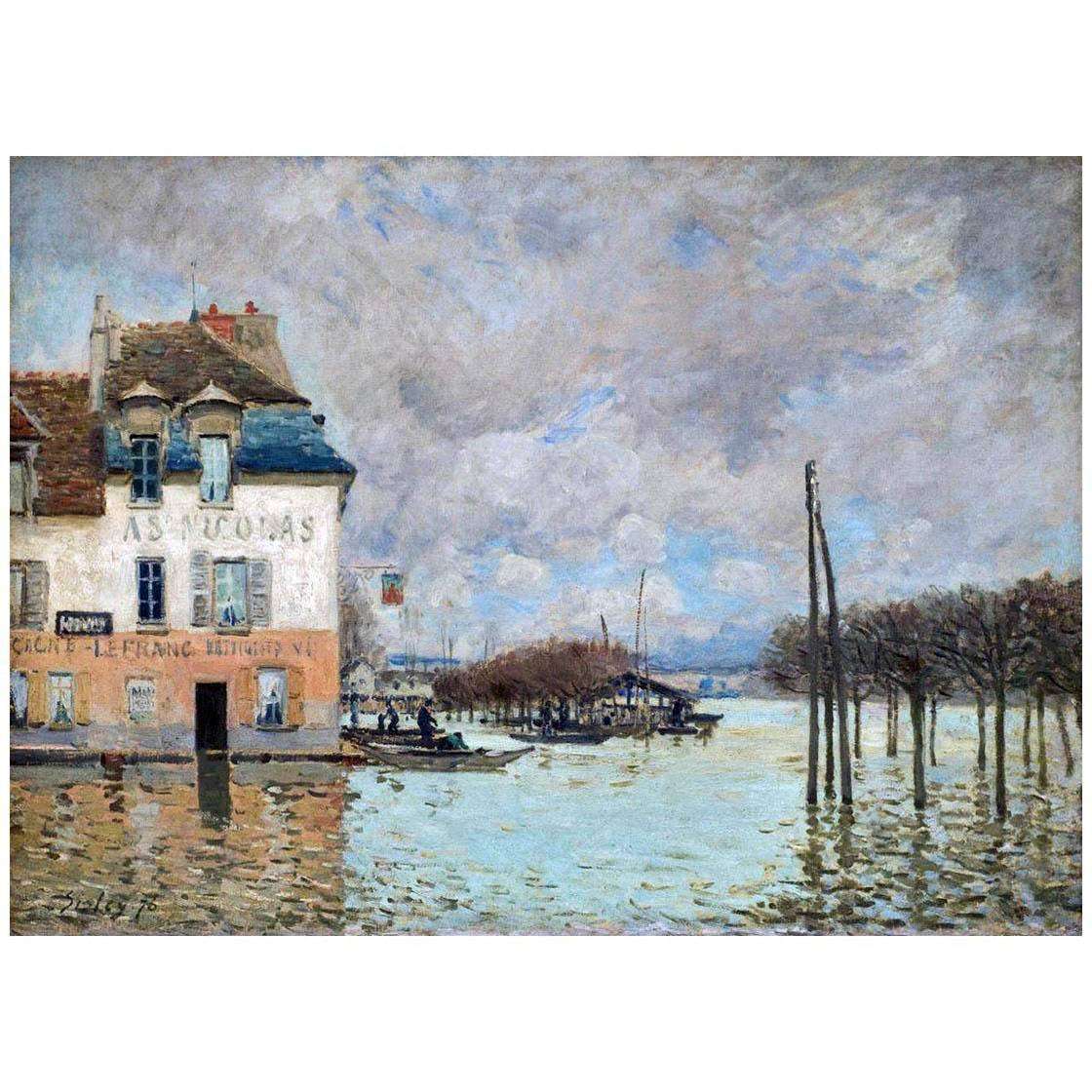 Alfred Sisley. La inundacion en Port Marly. 1876. Musee dOrsay