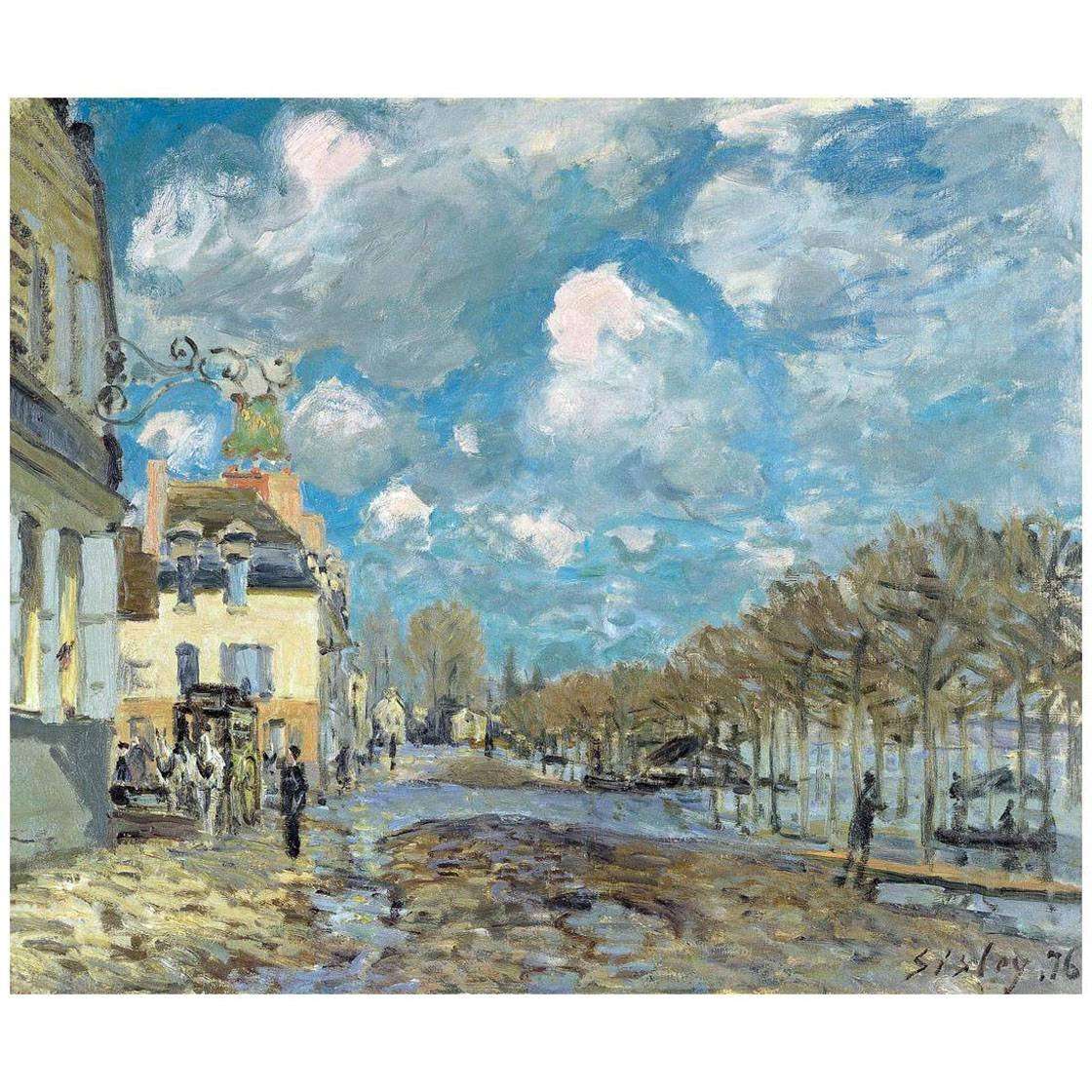  Alfred Sisley. La inundacion en Port Marly. 1876. Museo Thyssen-Bornemisza