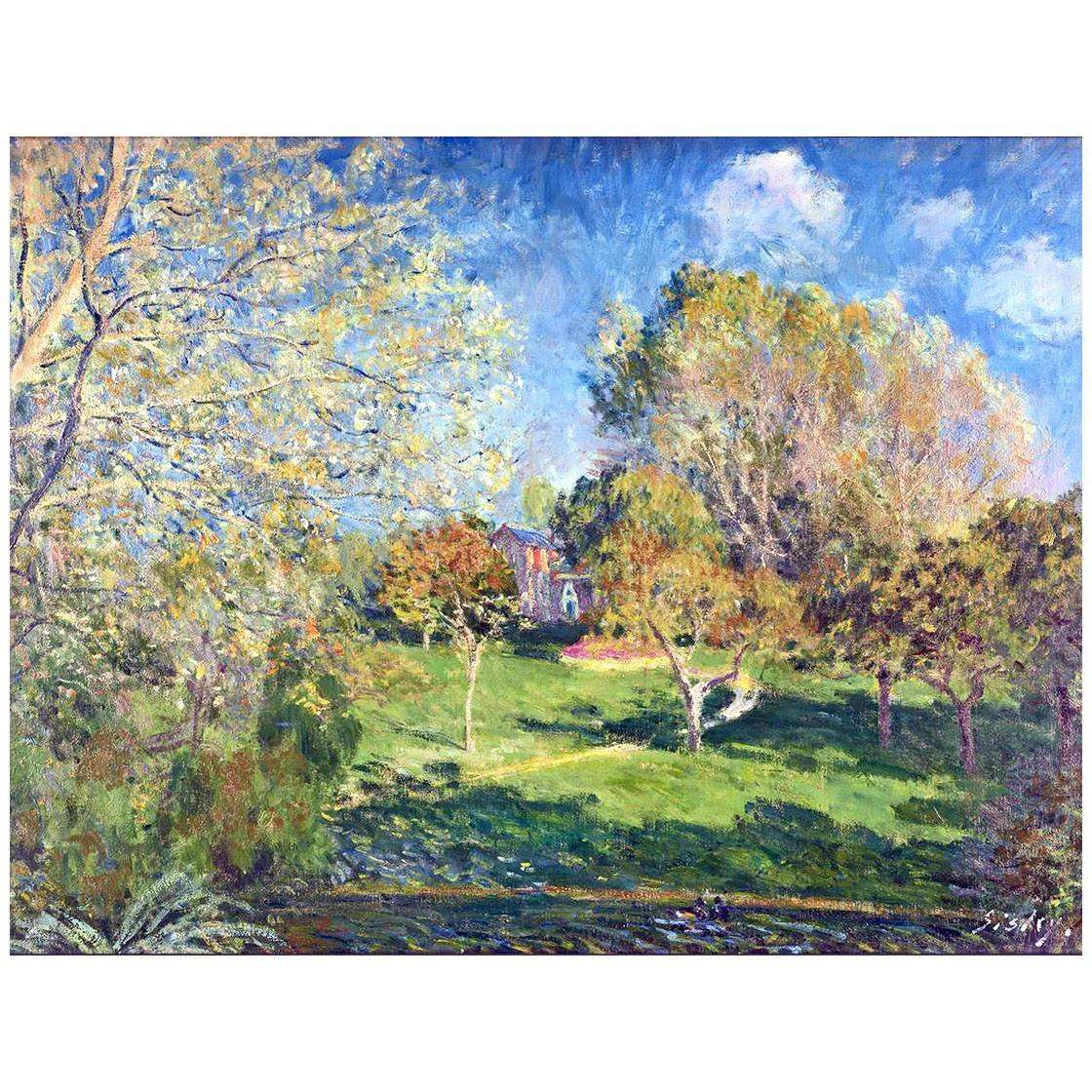  Alfred Sisley. Jardin Hosched?. Montgeron. 1881. Pushkin Museum