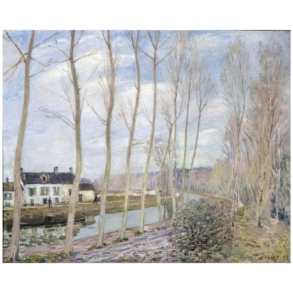  Alfred Sisley. Le Canal du Loing. 1892. Musee dOrsay