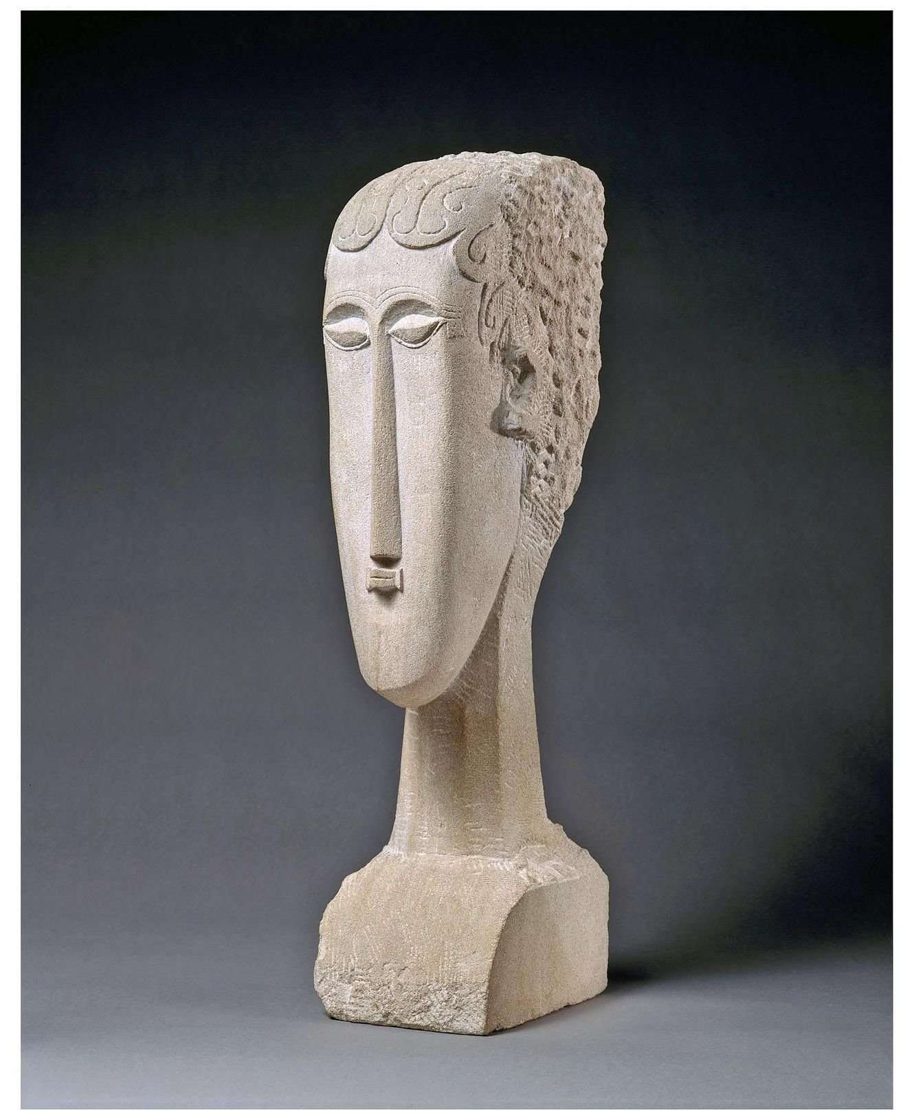  Amedeo Modigliani. T?te de Femme. 1912. Metropolitan Museum of Art NY
