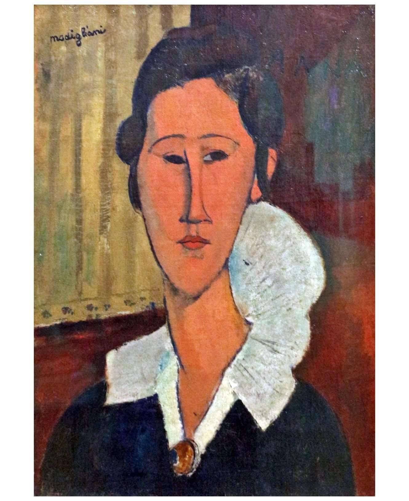  Amedeo Modigliani. Portrait d'Anna Zborowska. 1917. GNAM Roma