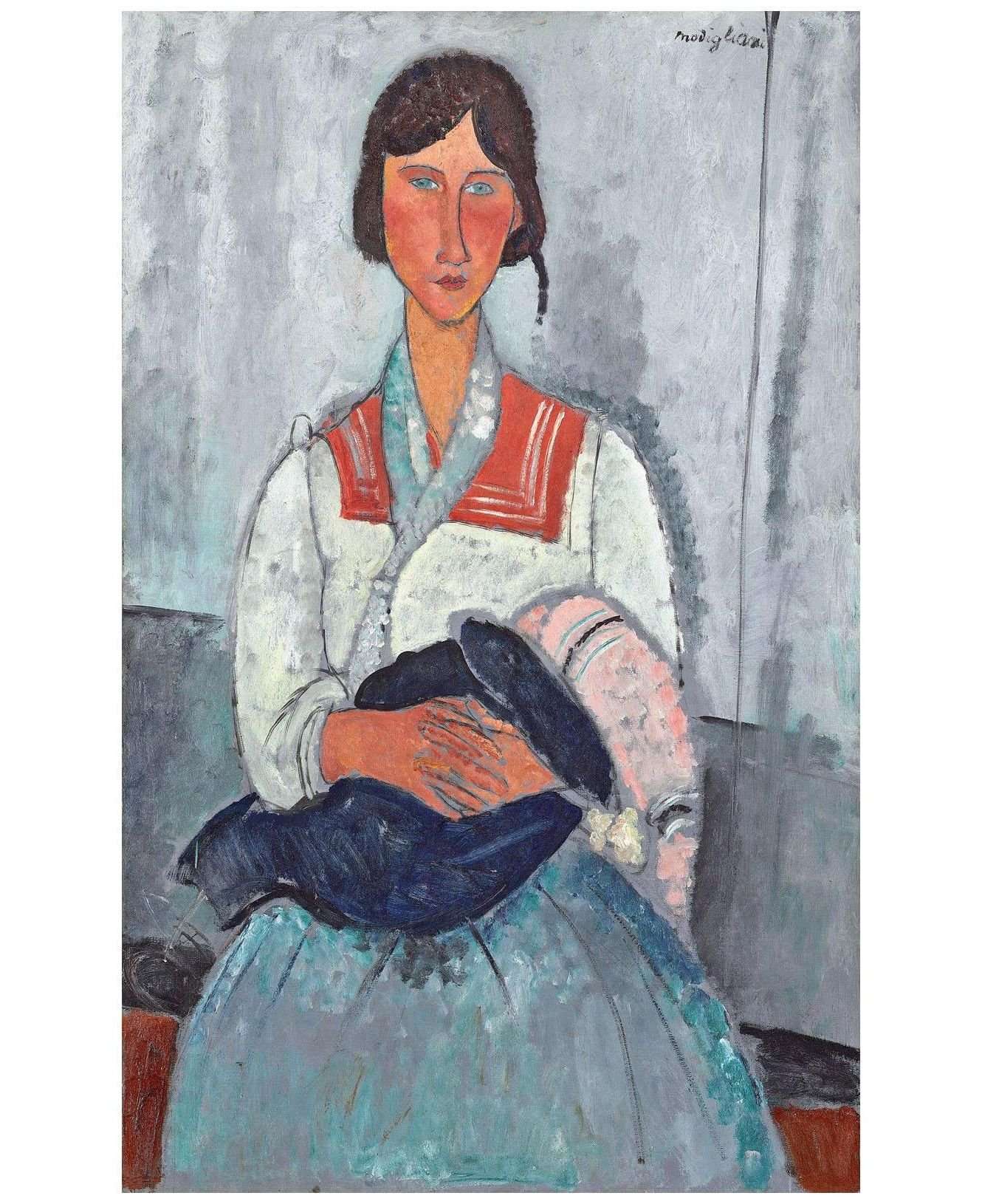  Amedeo Modigliani. Gitane au b?b?. 1919. NGA Washington
