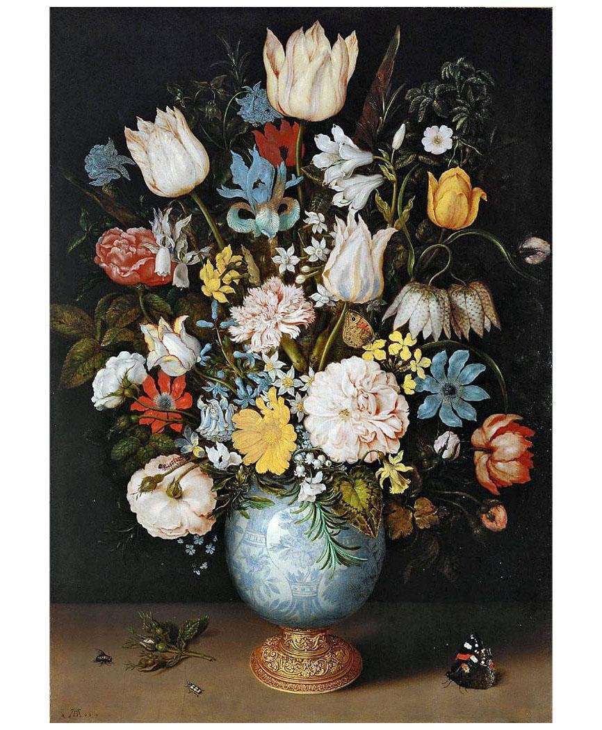  Ambrosius Bosshaert de Oude. Bloemen in een vaas. 1609. KHM, Vienna
