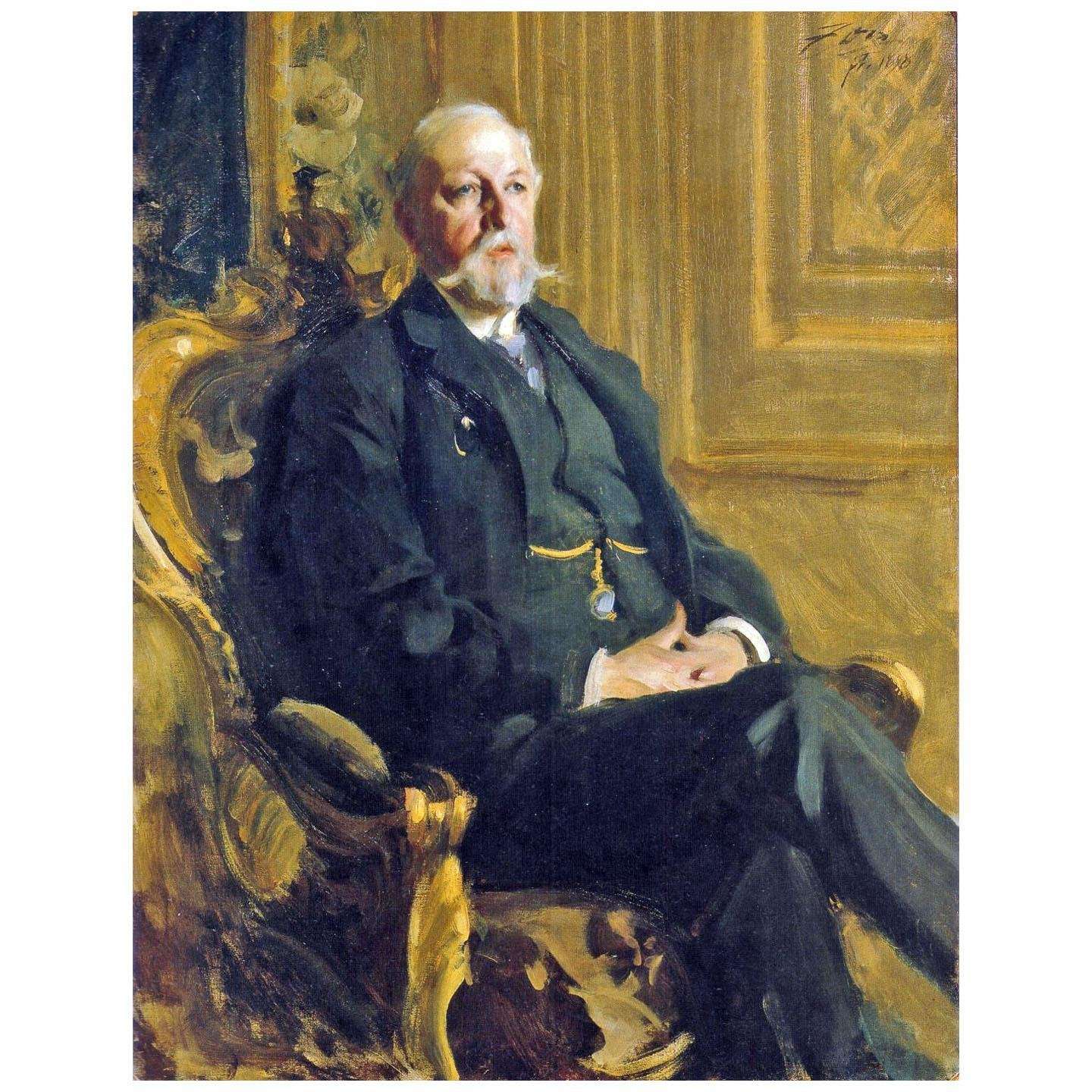  Anders Zorn. Oscar II of Sweden. 1898. Private collection