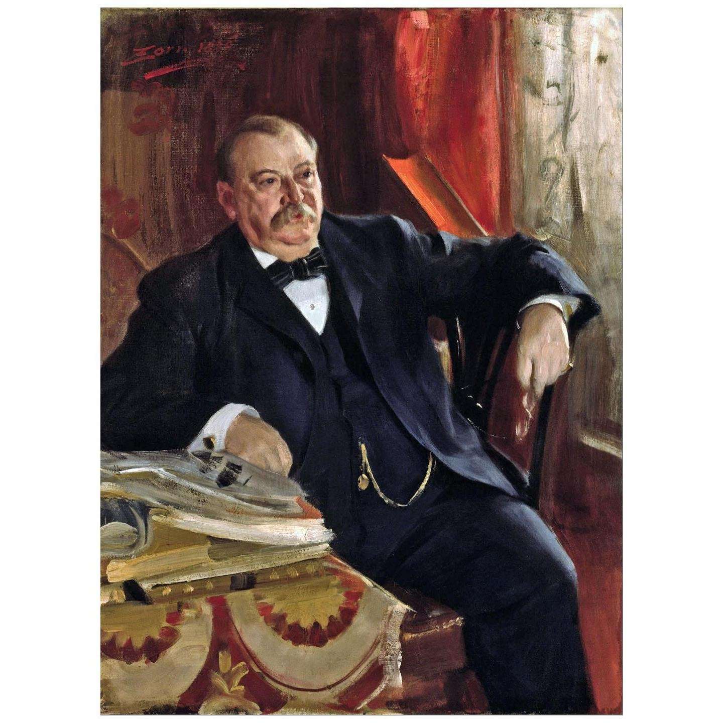  Anders Zorn. President Glover Cleveland. 1899. National Portrait Gallery Washington