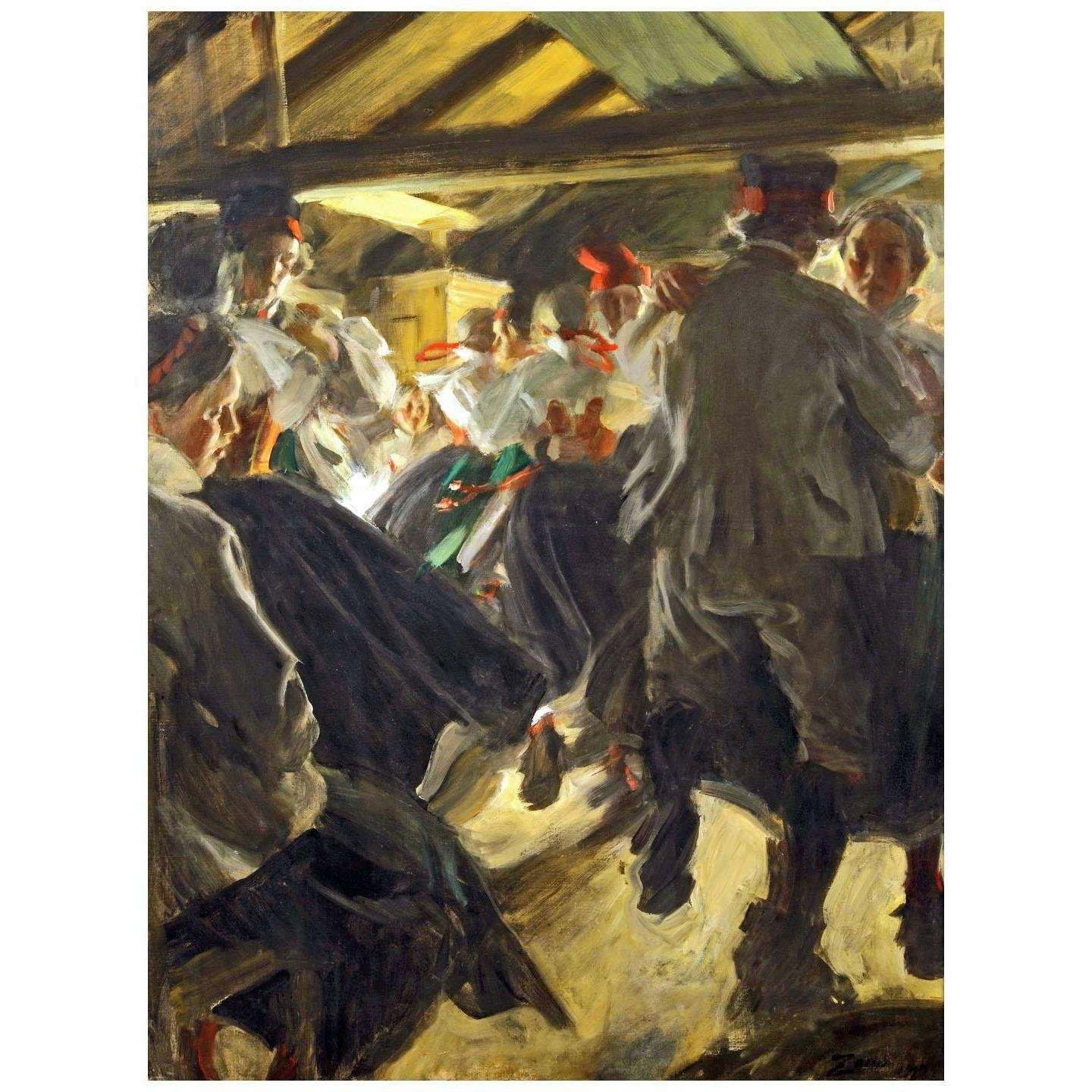  Anders Zorn. Dance in the Gopsmorkate. 1914. Zornmuseet Mora