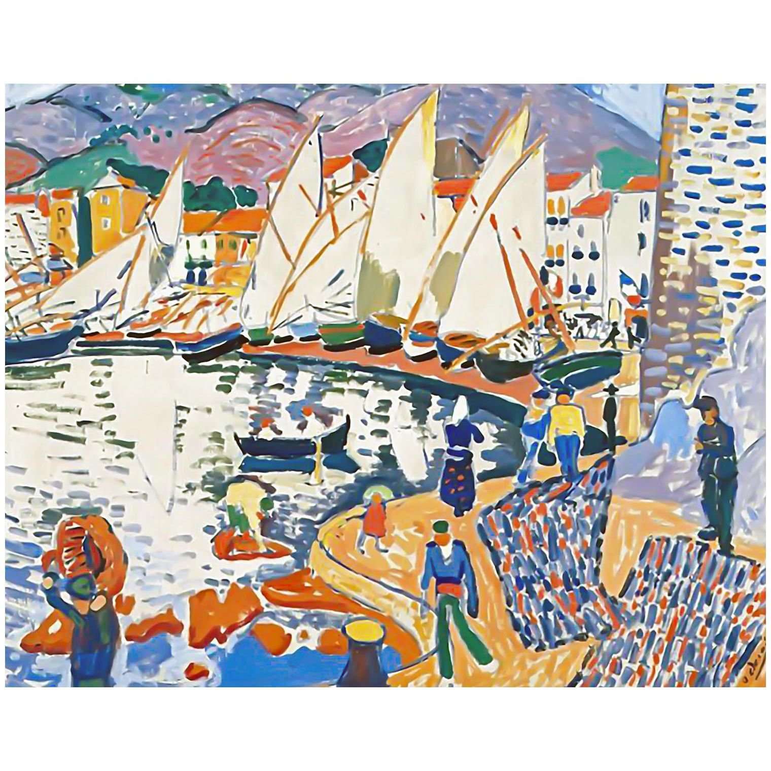  Andre Derain. Le s?chage des voiles. 1905. Pushkin Museum