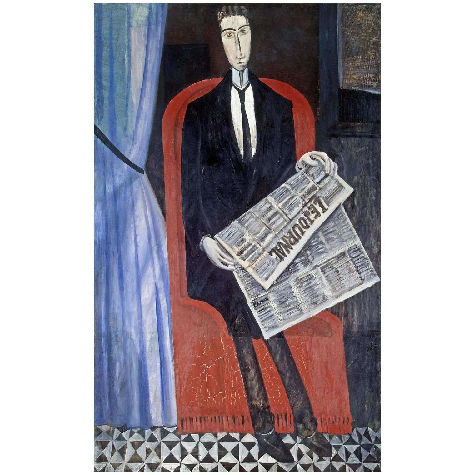  Andre Derain. Chevalier X. 1914. Hermitage Museum