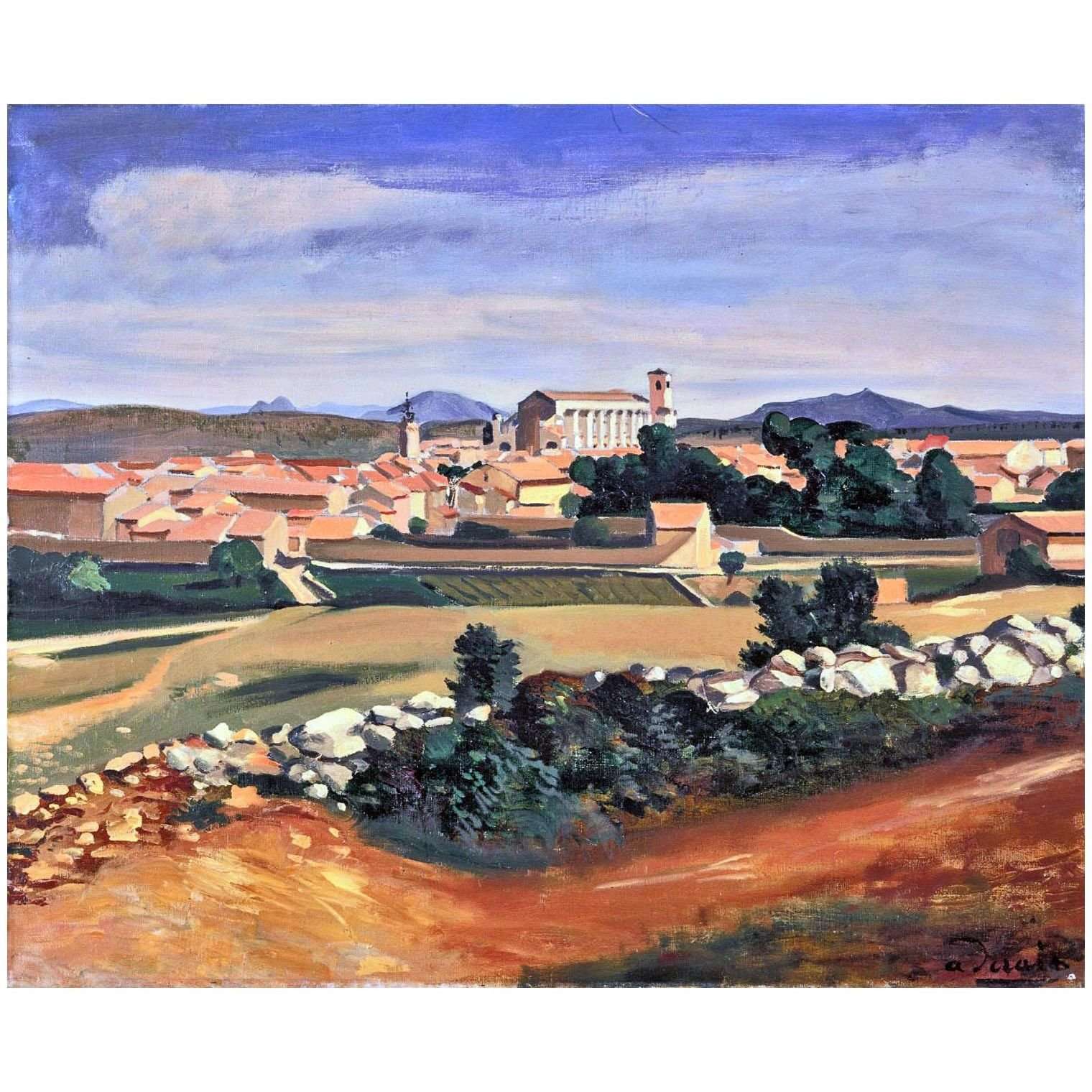  Andre Derain. Vue de St-Maximin. 1933. Centre Pompidou