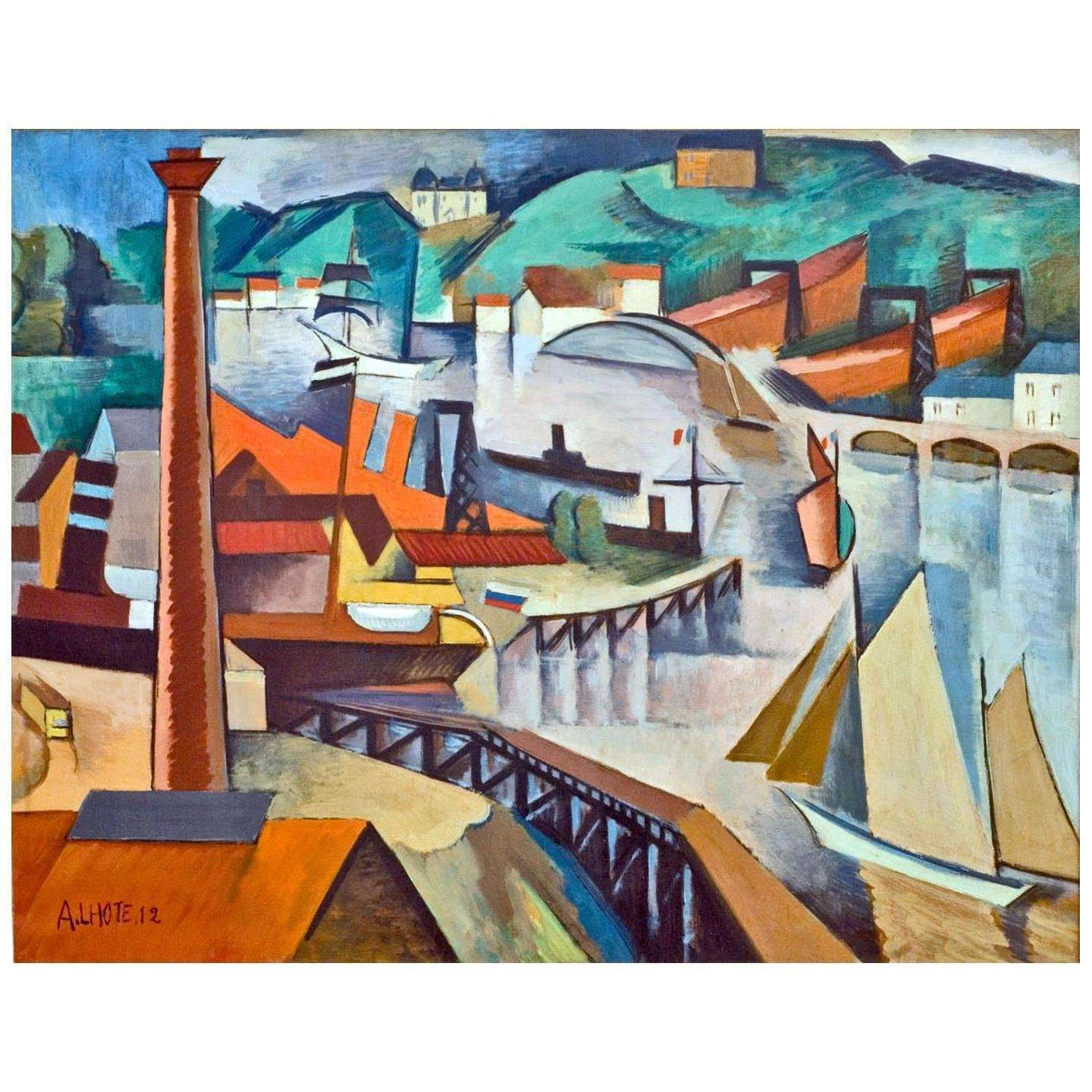  Andre Lhote. Entr?e du bassin ? flots de Bordeaux. 1912. MusBA Bordeaux