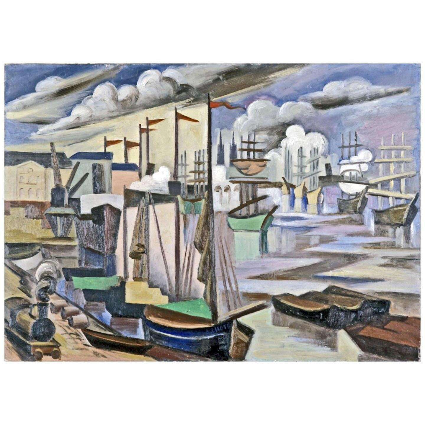 Andre Lhote. Vue de port de Bordeaux. 1914. MusBA Bordeaux