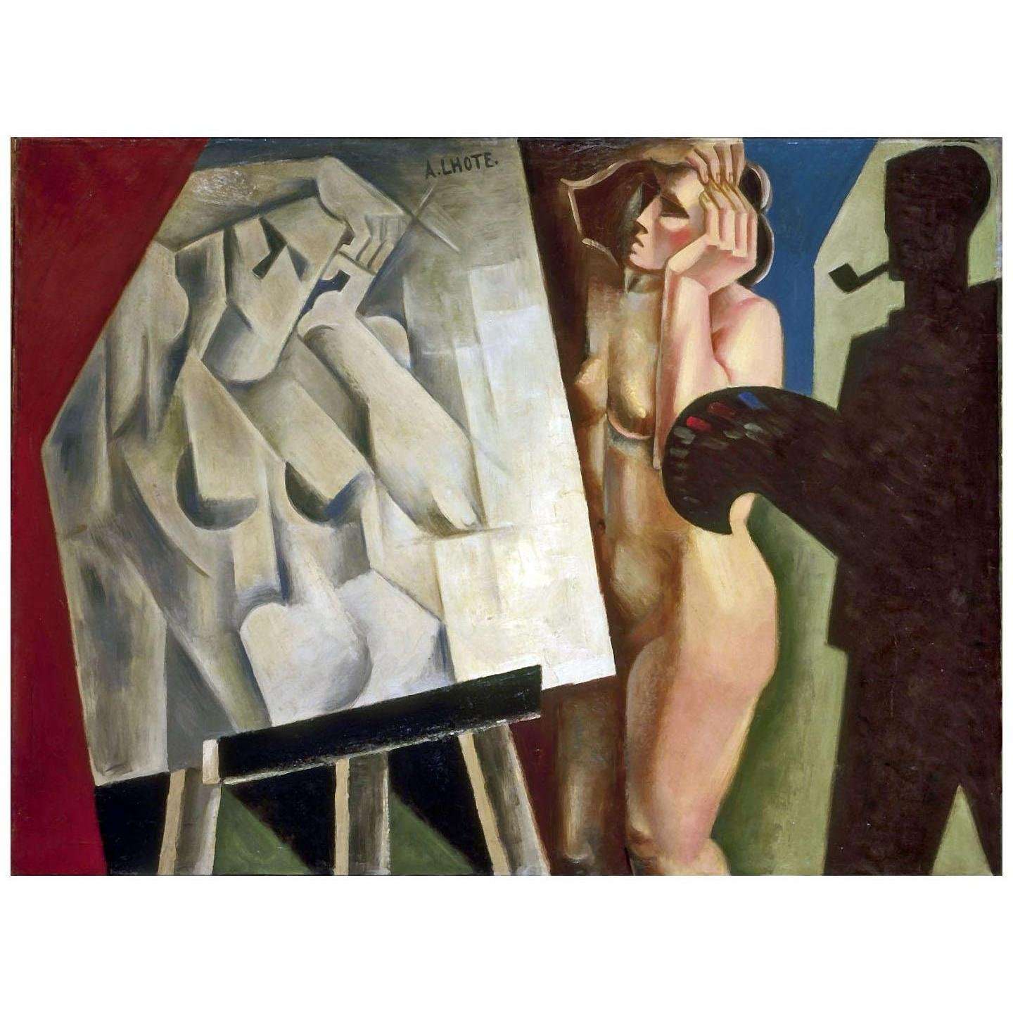  Andre Lhote. Le Peintre et son modele. 1920. Centre Pompidou Paris