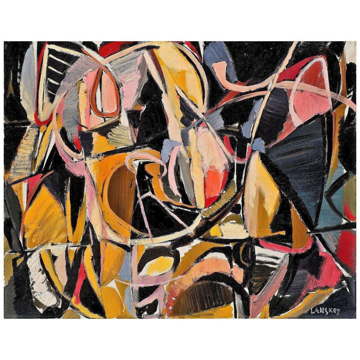  Andre Lanskoy. Composition abstraite. 1950