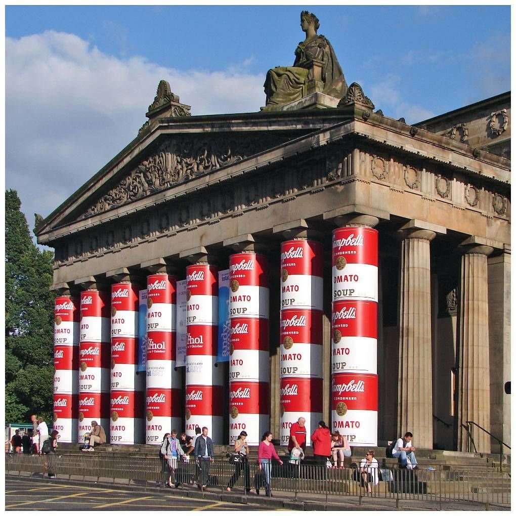   . Campbell Soup Cans at Scotland Royal Academy. 1962