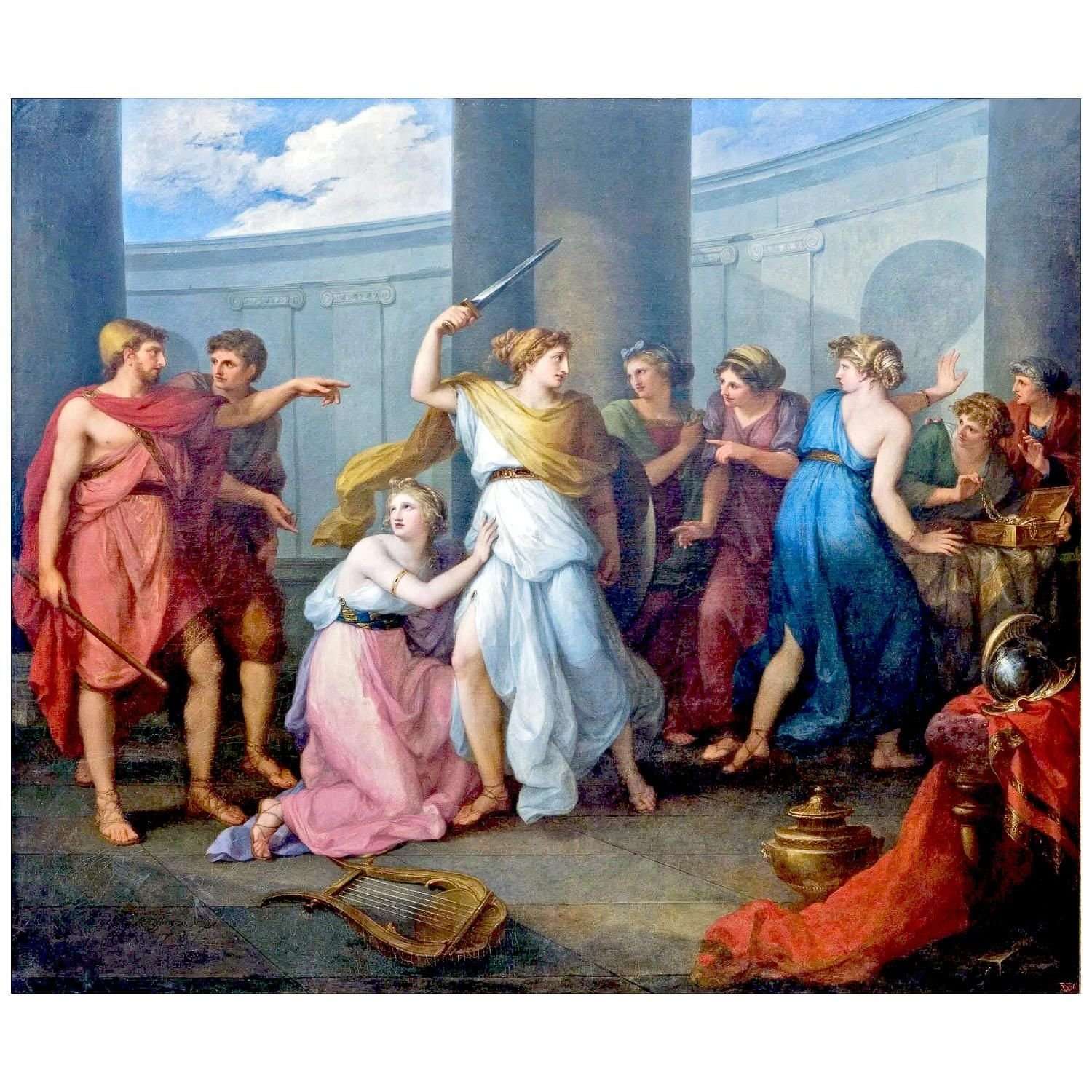   Angelica Kauffmann. The Recognized Achilles. 1789. Russian Academy of Arts