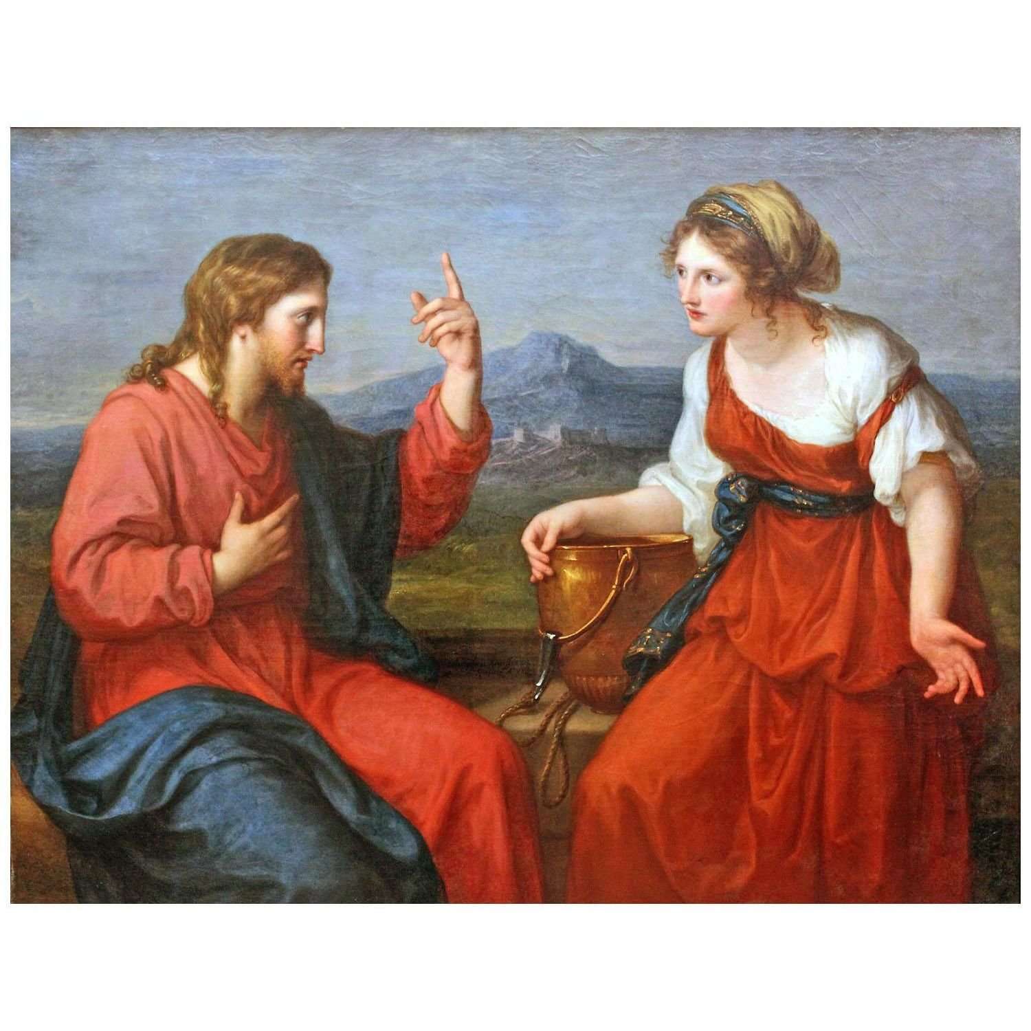   Angelica Kauffmann. Christ and the Samaritan woman. 1796. Neue Pinakothek Munchen