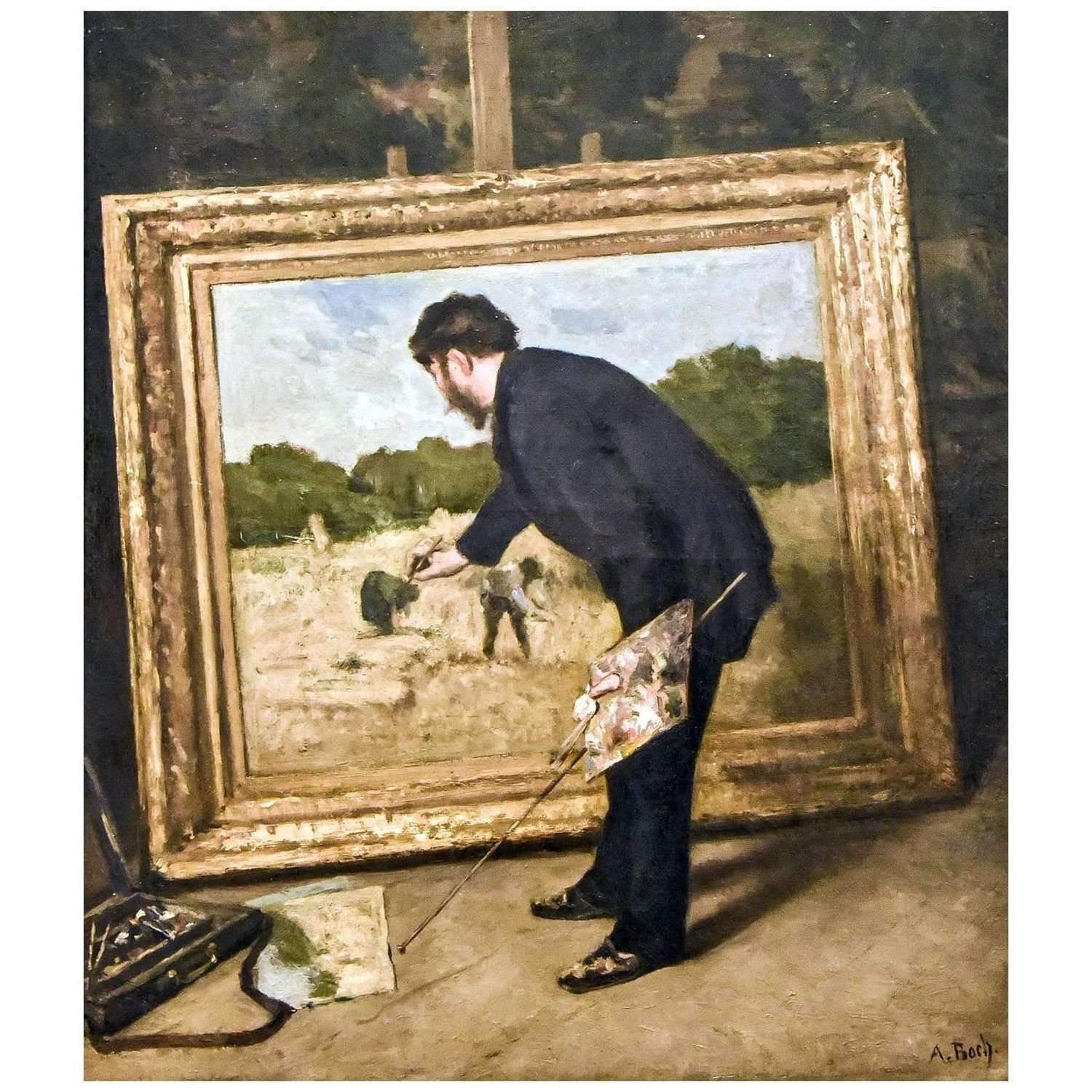  Anna Boch. Isidore Verheyden dans atelier. 1884. Mu.ZEE Oostende