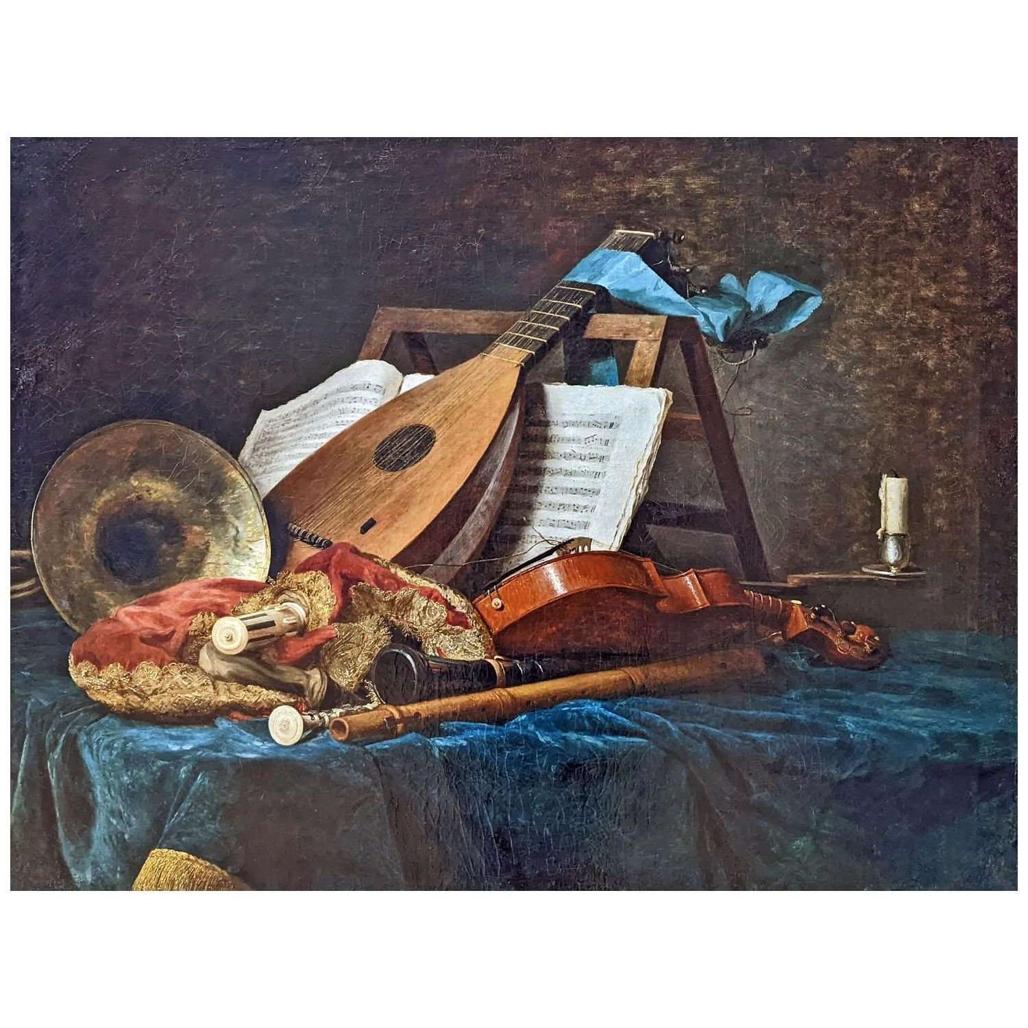 -Anne Vallayer-Coster. Instruments de musique. 1770. Musee du Louvre