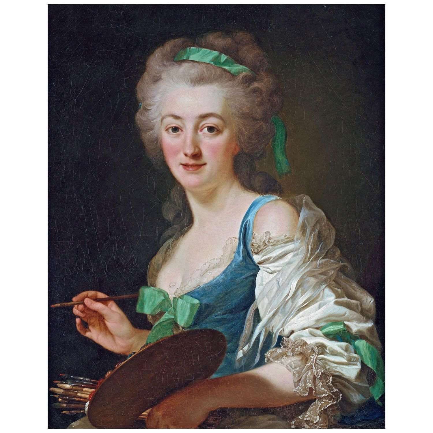  -Alexander Roslin. Anne Vallayer-Coster. 1783. Crocker Art Museum California