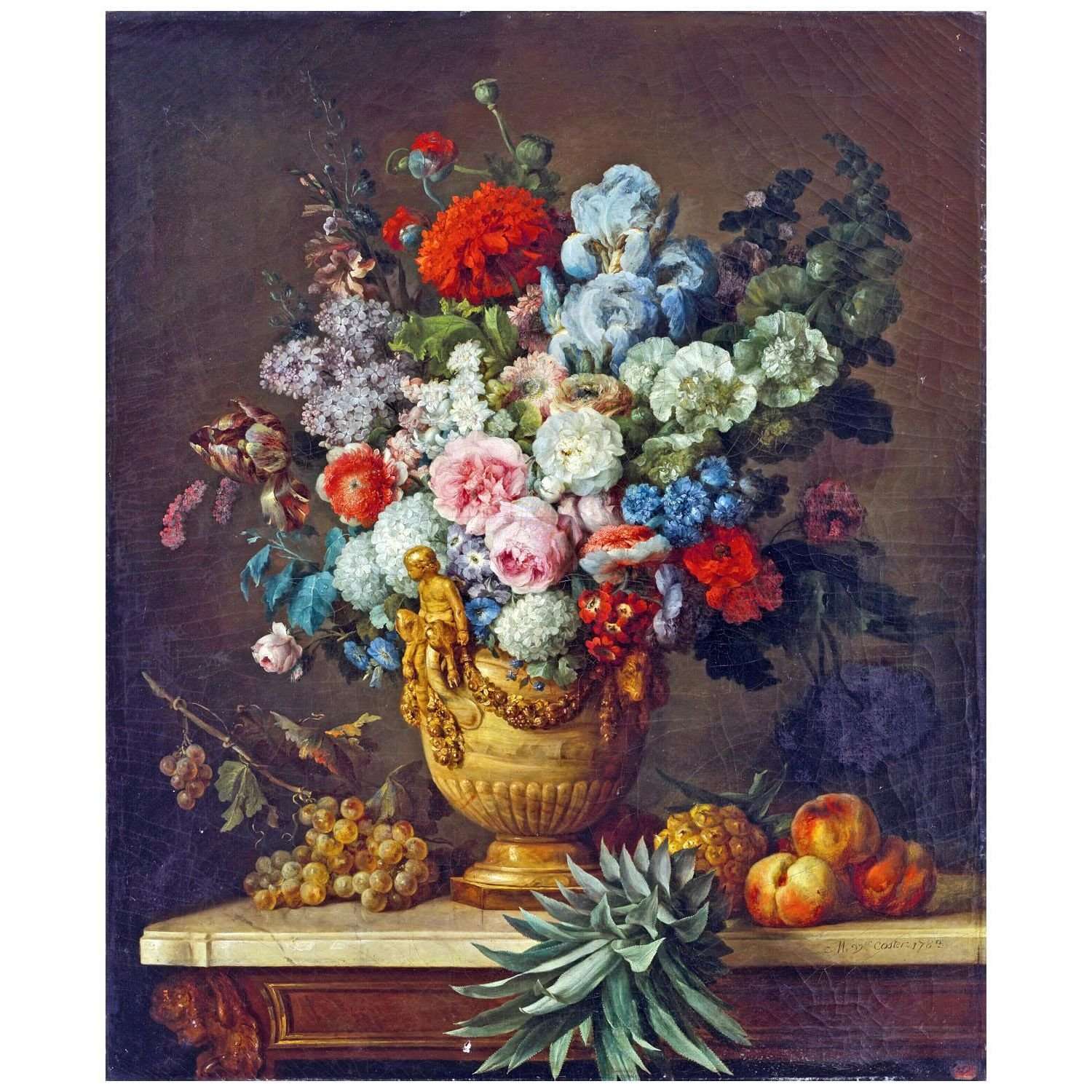  -Anne Vallayer-Coster. Vase dalb?tre rempli de fleurs. 1783. NGA Washington
